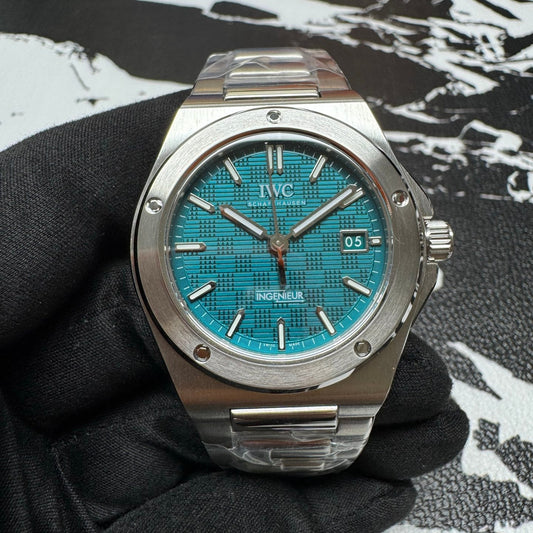 IWC Ingenieur Automatic 40 Aqua Blue Dial Watch