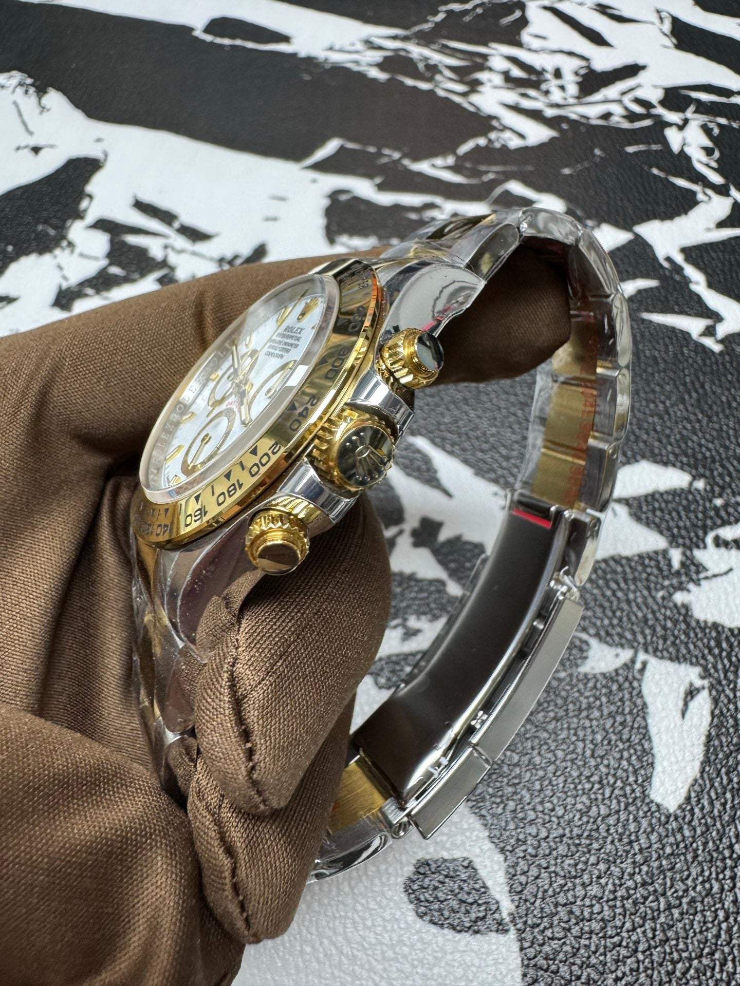Rolex Cosmograph Daytona Two-Tone White Dial Watch