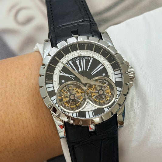Roger Dubuis Hommage Double Flying Tourbillon Rose Gold Luxury Watch
