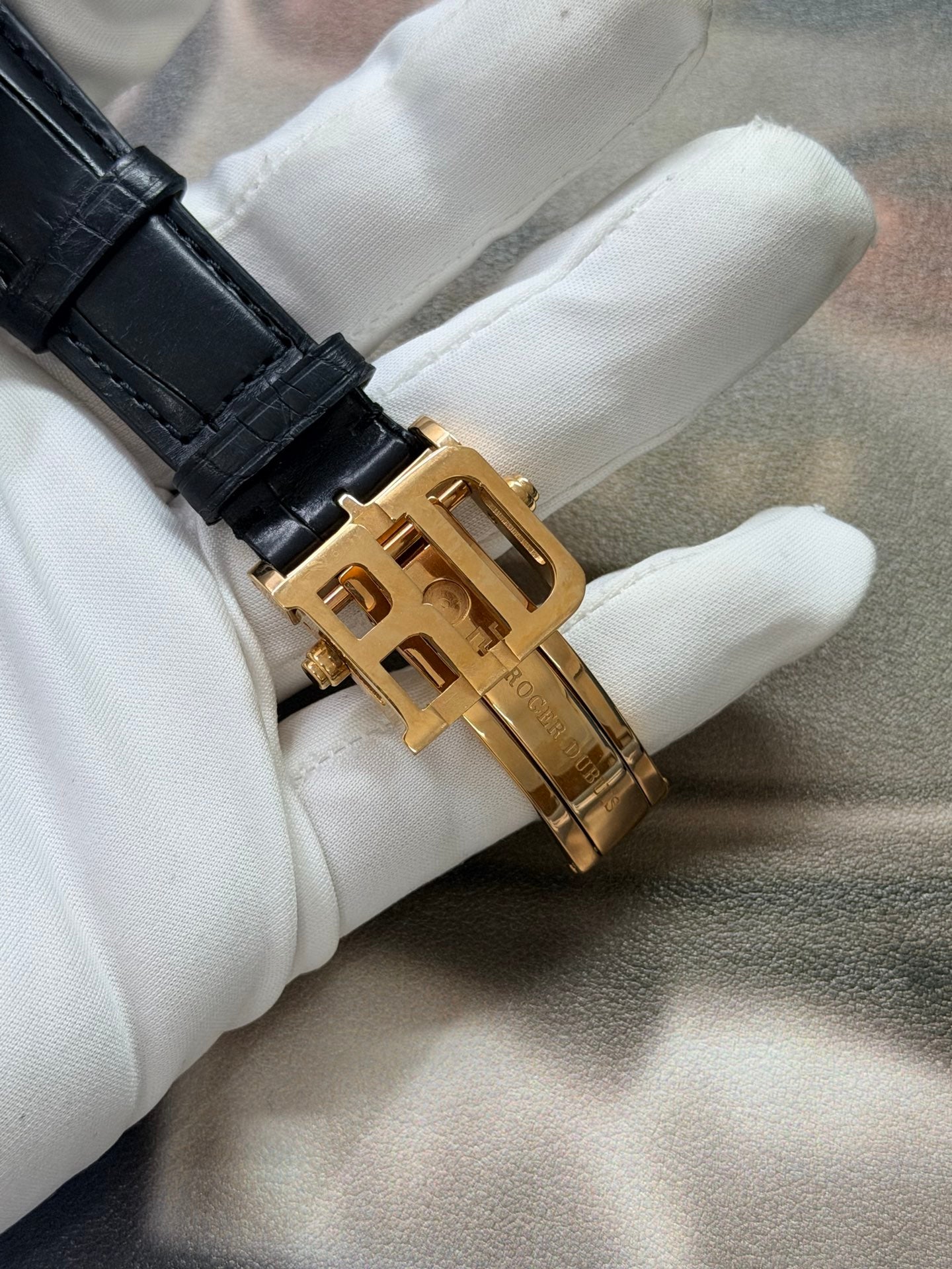 Roger Dubuis Hommage Double Flying Tourbillon Rose Gold Luxury Watch