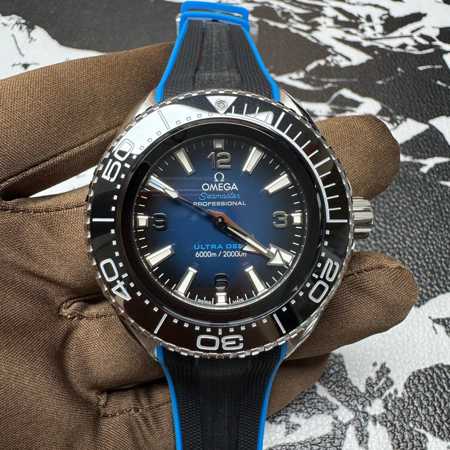 OMEGA Seamaster Planet Ocean 6000M Ultra Deep Blue Gradient Watch