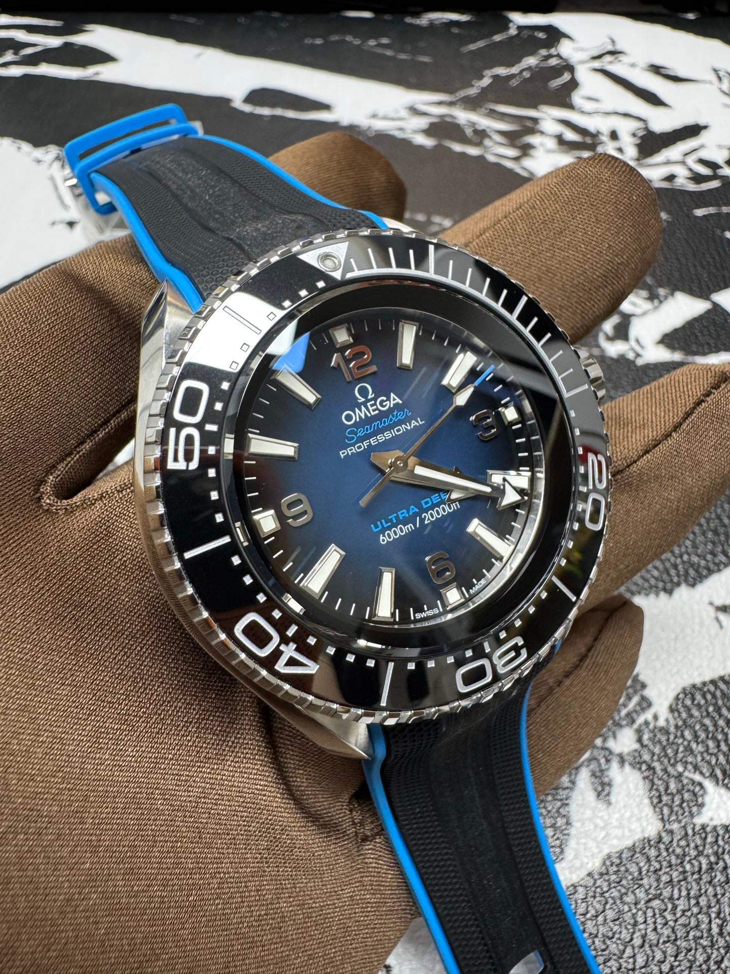 OMEGA Seamaster Planet Ocean 6000M Ultra Deep Blue Gradient Watch