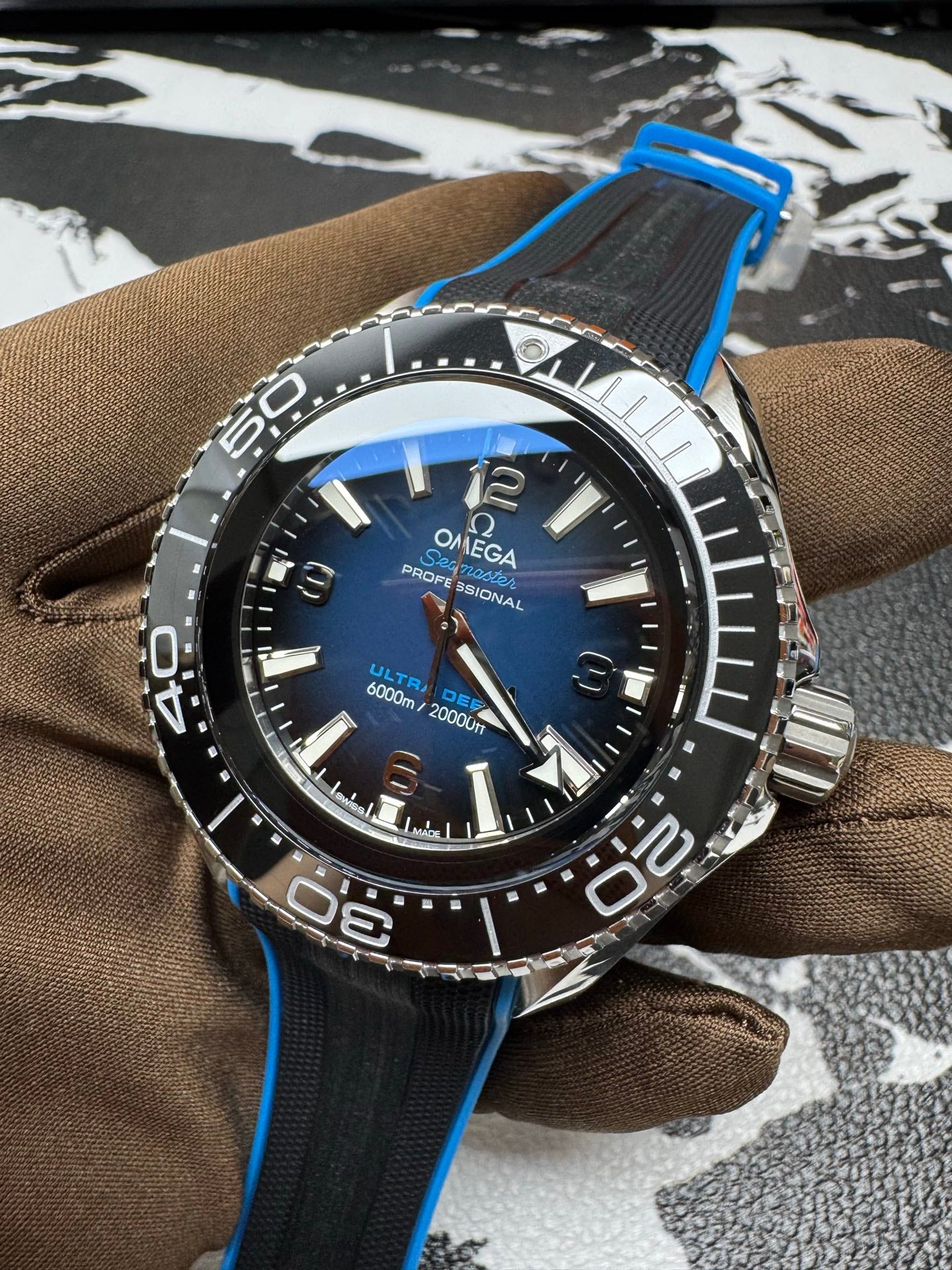 OMEGA Seamaster Planet Ocean 6000M Ultra Deep Blue Gradient Watch