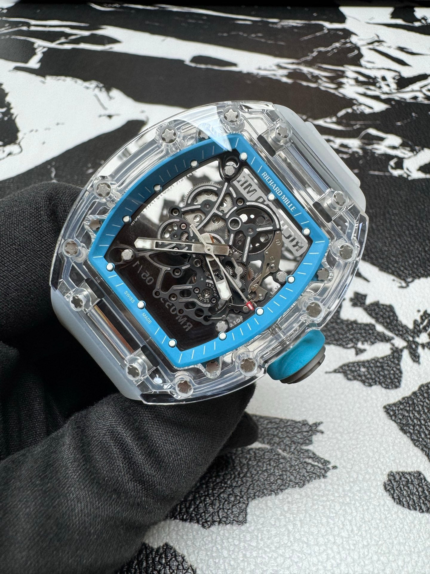 Custom Richard Mille RM 035 Rafael Nadal Sapphire Blue Edition