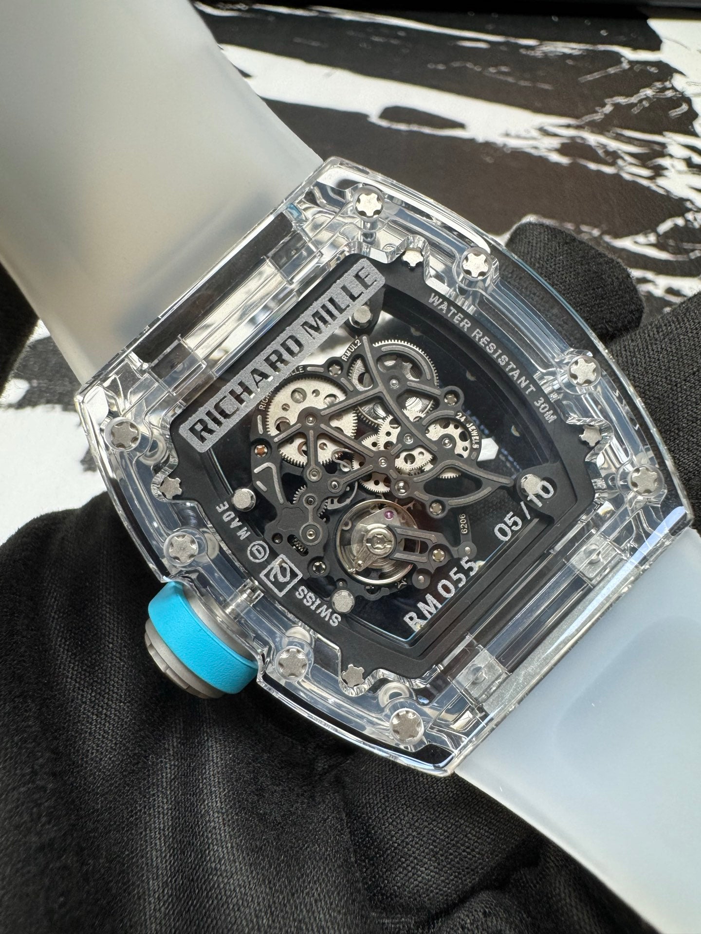 Custom Richard Mille RM 035 Rafael Nadal Sapphire Blue Edition