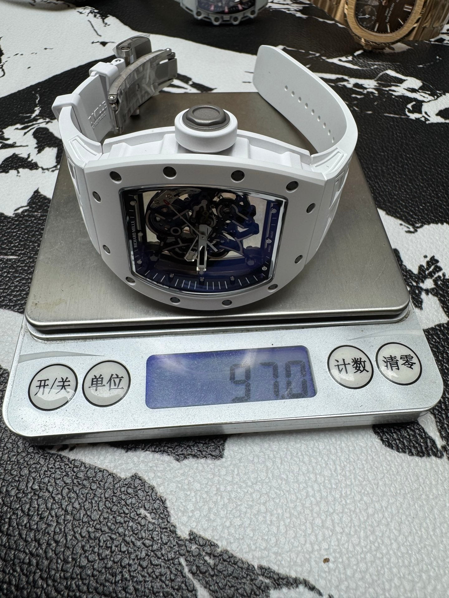 Richard Mille RM 055 Bubba Watson White Ceramic Bezel Watch