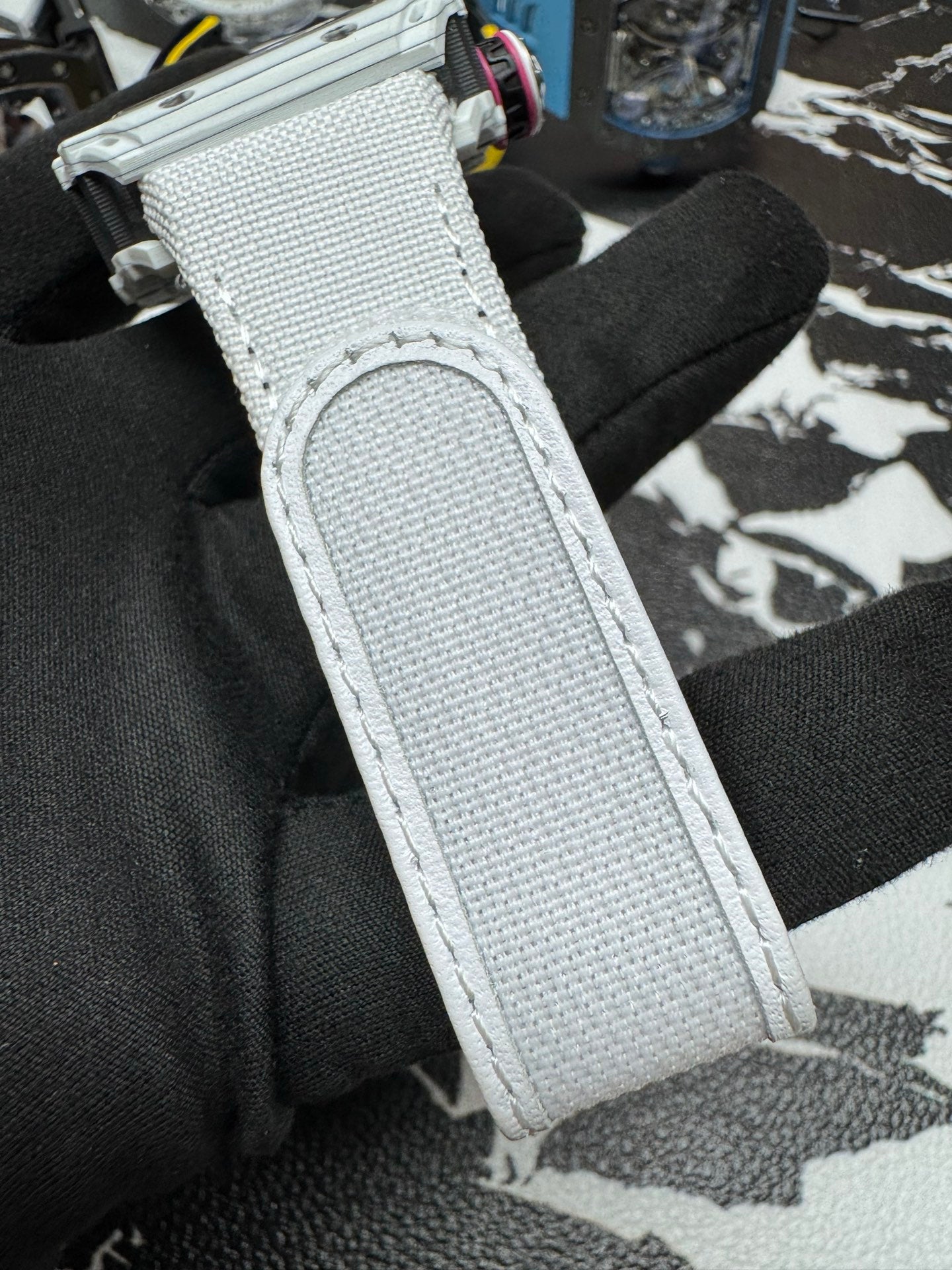 Richard Mille RM 38-02 Manual Winding Tourbillon Bubba Watson featuring a striking white and pink Quartz TPT case