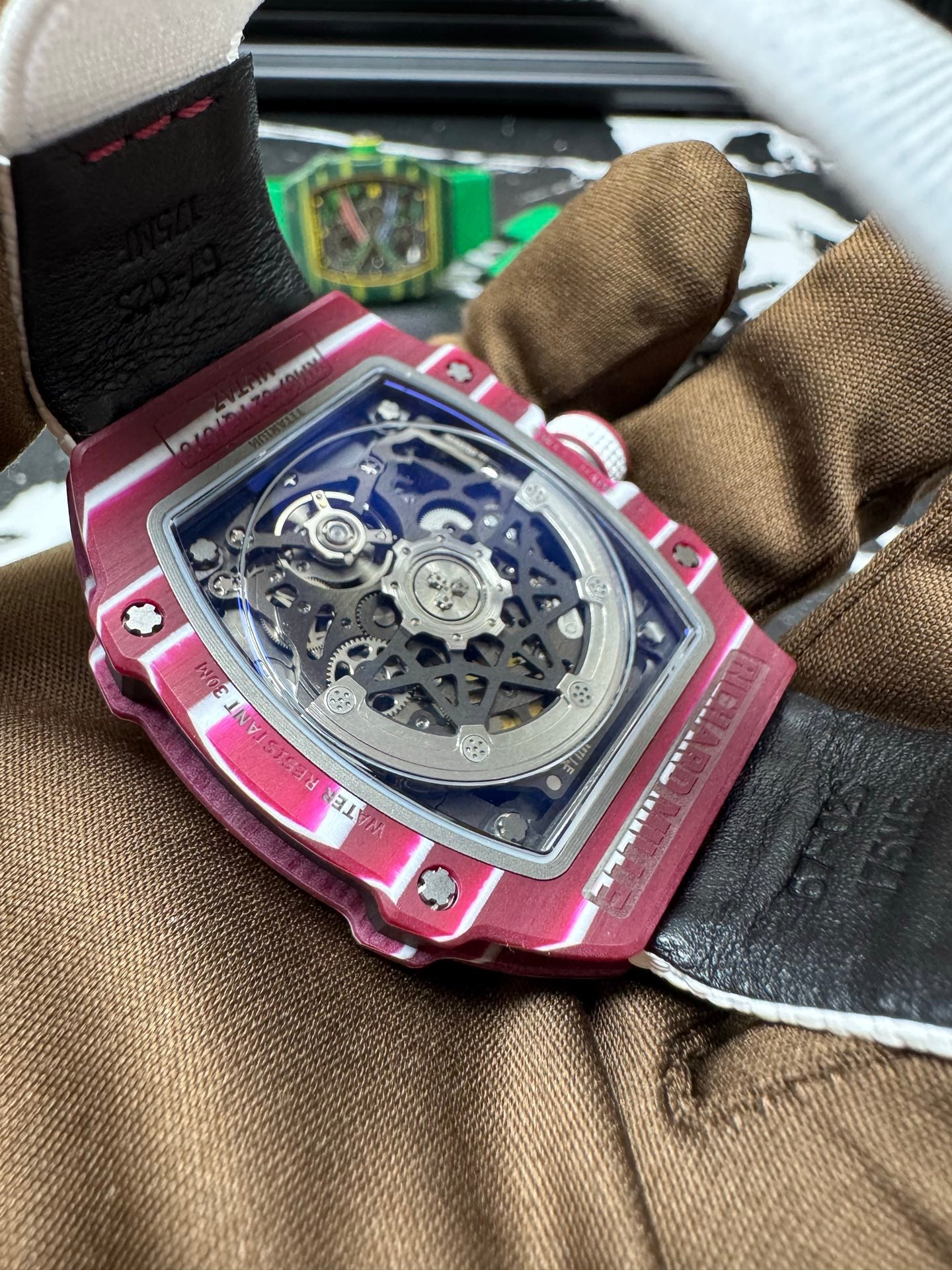 Richard Mille RM 67-02 Mutaz Essa Barshim Burgundy Quartz TPT Watch