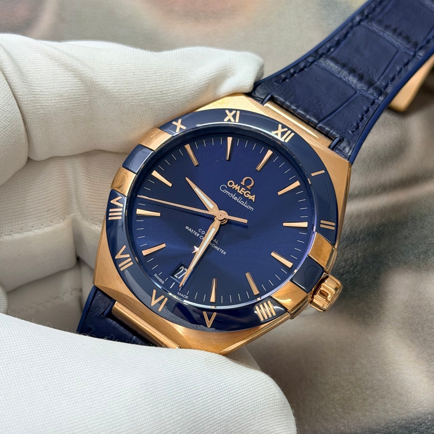 Omega Constellation 41mm Master Chronometer Silver Dial Watch