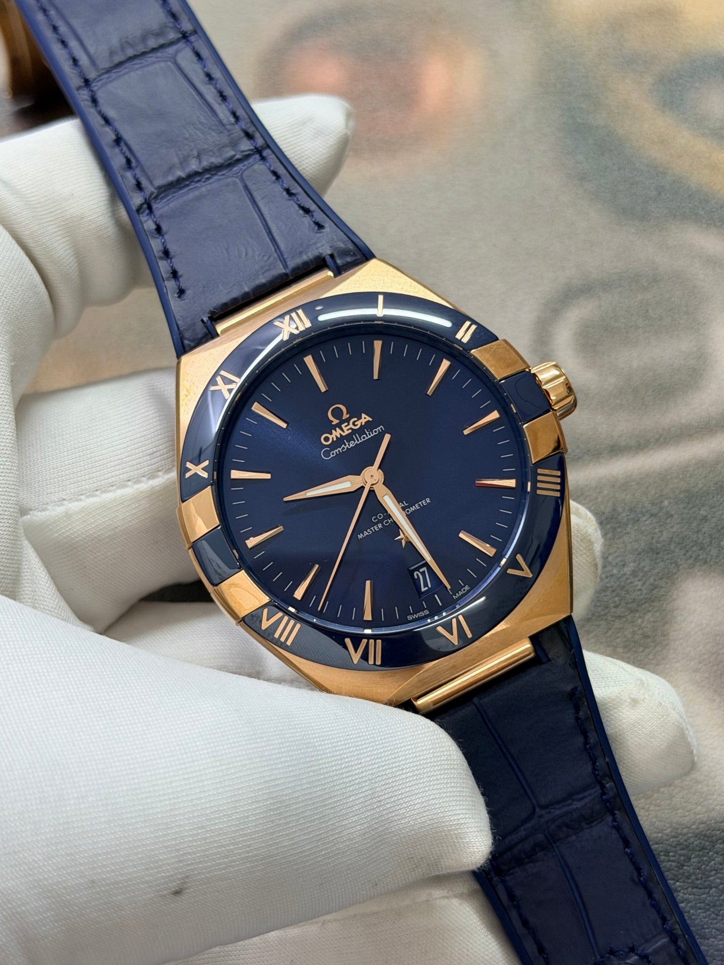 Omega Constellation 41mm Master Chronometer Silver Dial Watch