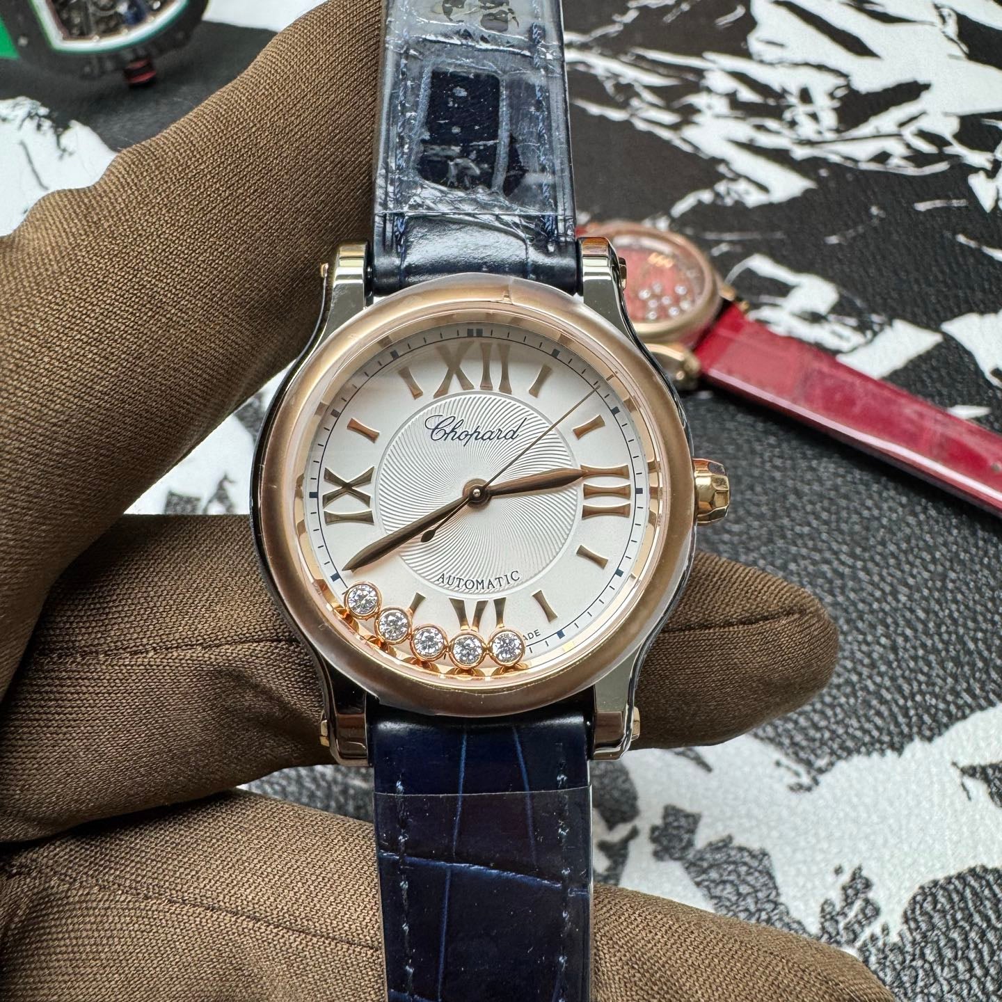 Chopard Happy Sport Watch | Luxury Timepiece with Floating Diamonds