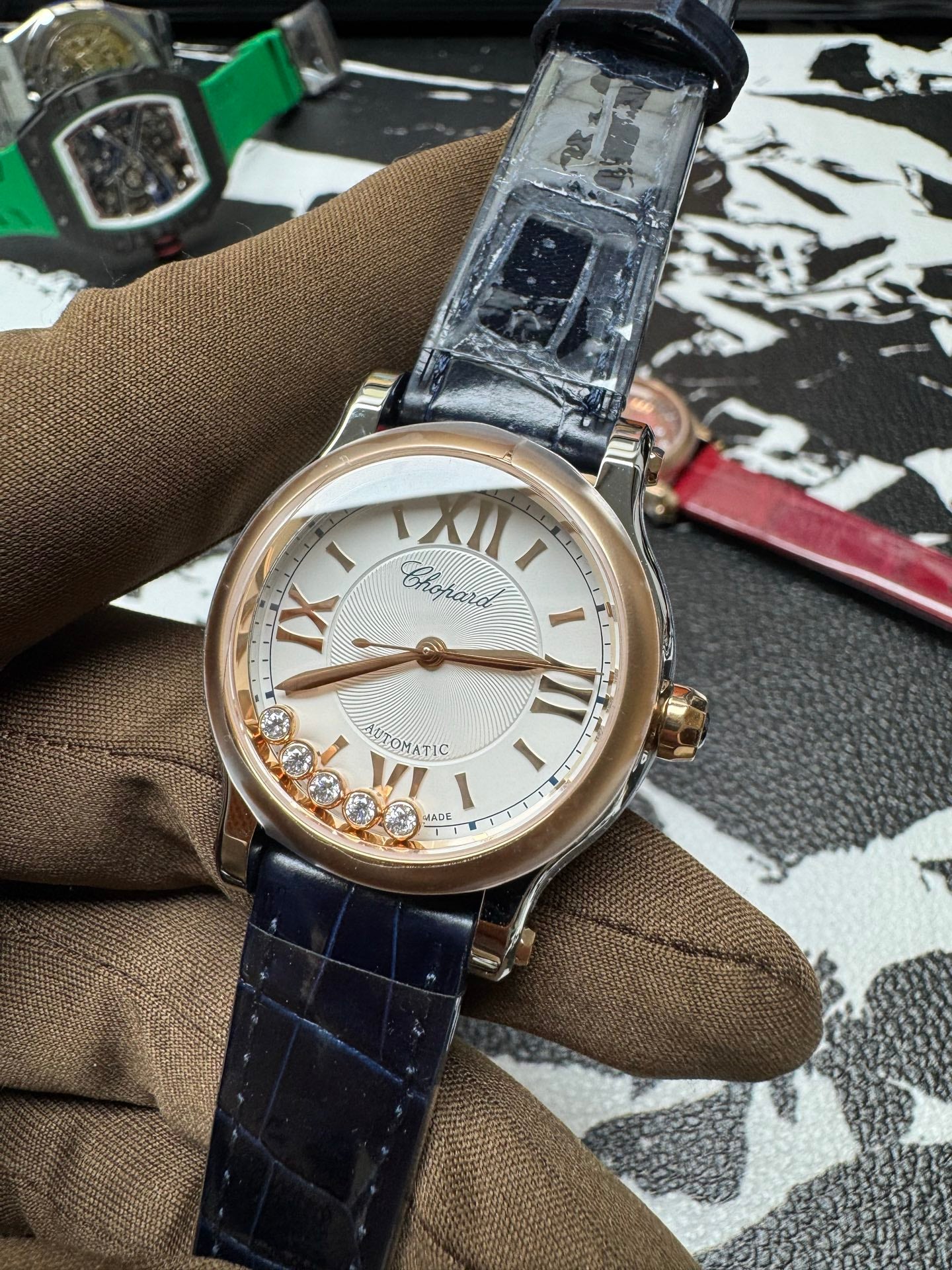 Chopard Happy Sport Watch | Luxury Timepiece with Floating Diamonds