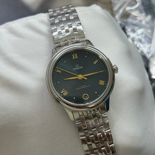 Omega De Ville Prestige Co-Axial Pine Green Dial Luxury Watch