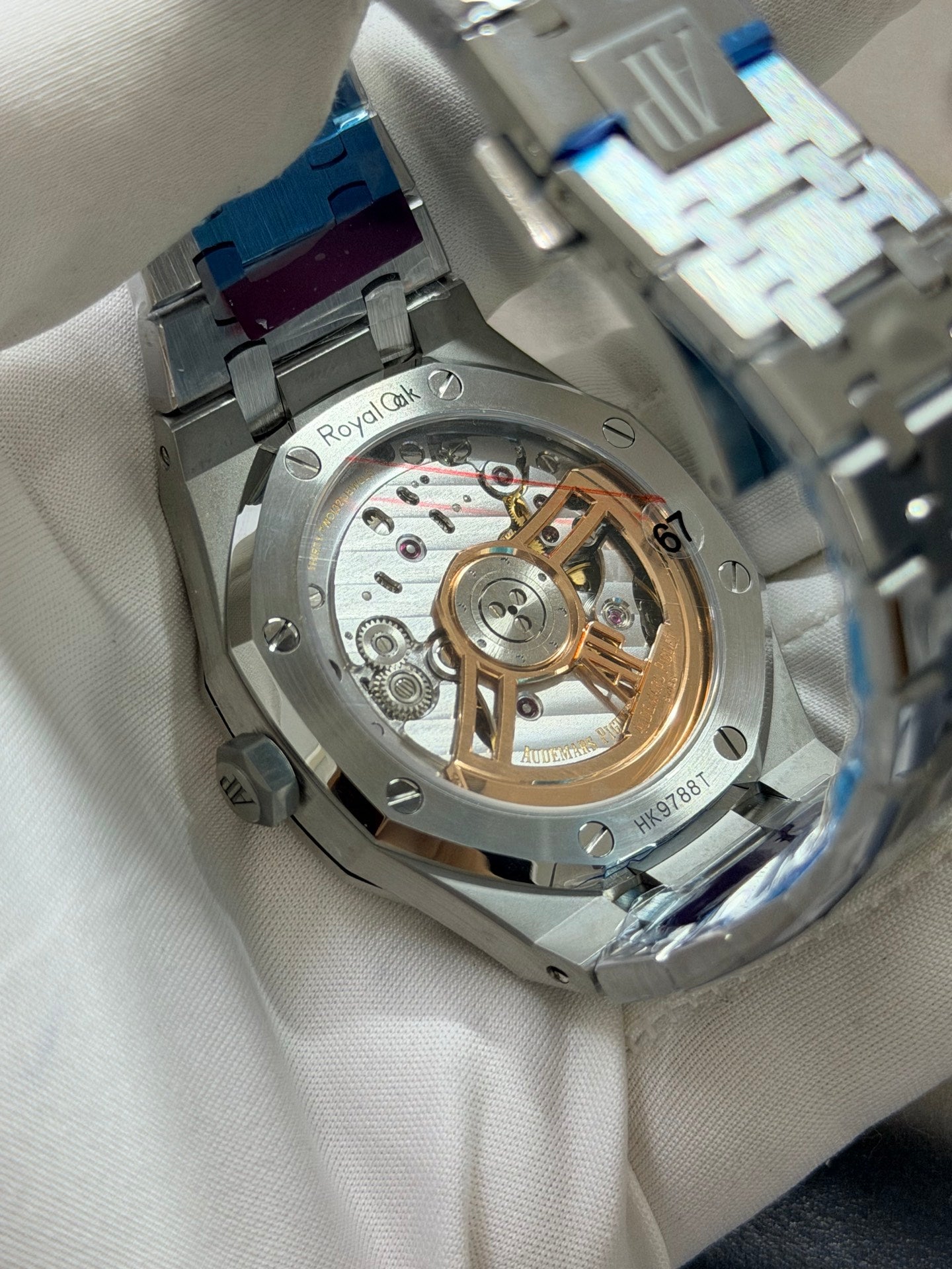 Audemars Piguet Royal Oak Selfwinding Blue Tapisserie Dial Luxury Watch