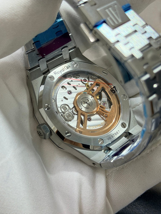 Audemars Piguet Royal Oak Selfwinding Blue Tapisserie Dial Luxury Watch