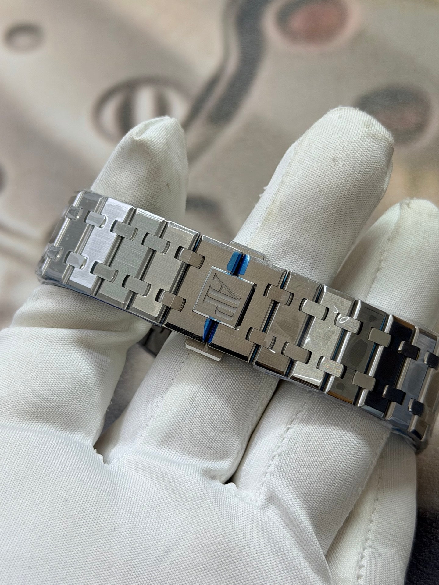 Audemars Piguet Royal Oak Selfwinding Blue Tapisserie Dial Luxury Watch