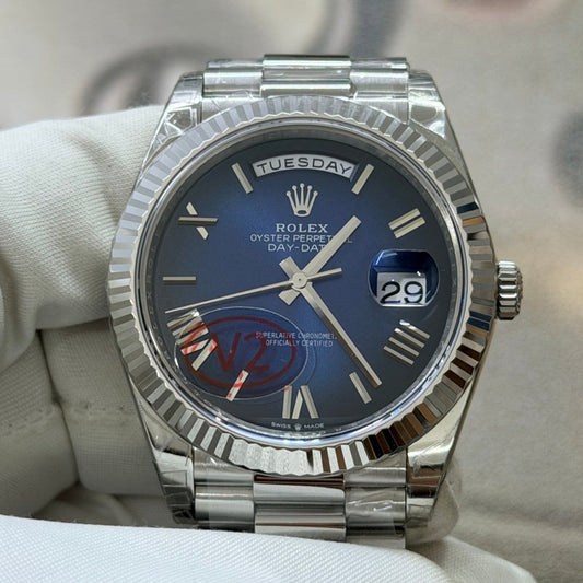 Rolex Day-Date 40 Blue Ombré Dial Luxury Watch