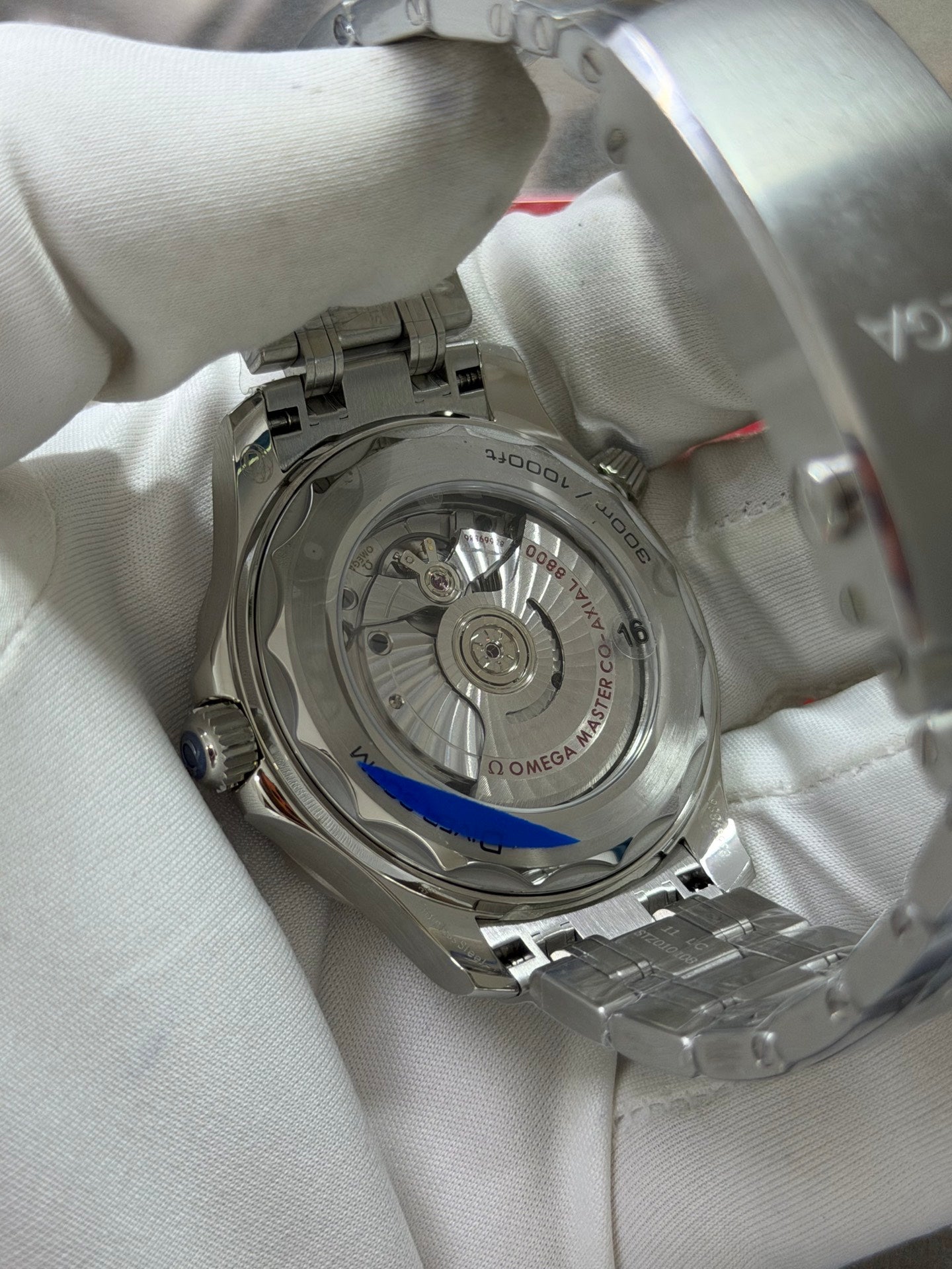 Omega Seamaster Diver 300M Blue Ceramic Wave Dial Luxury Watch