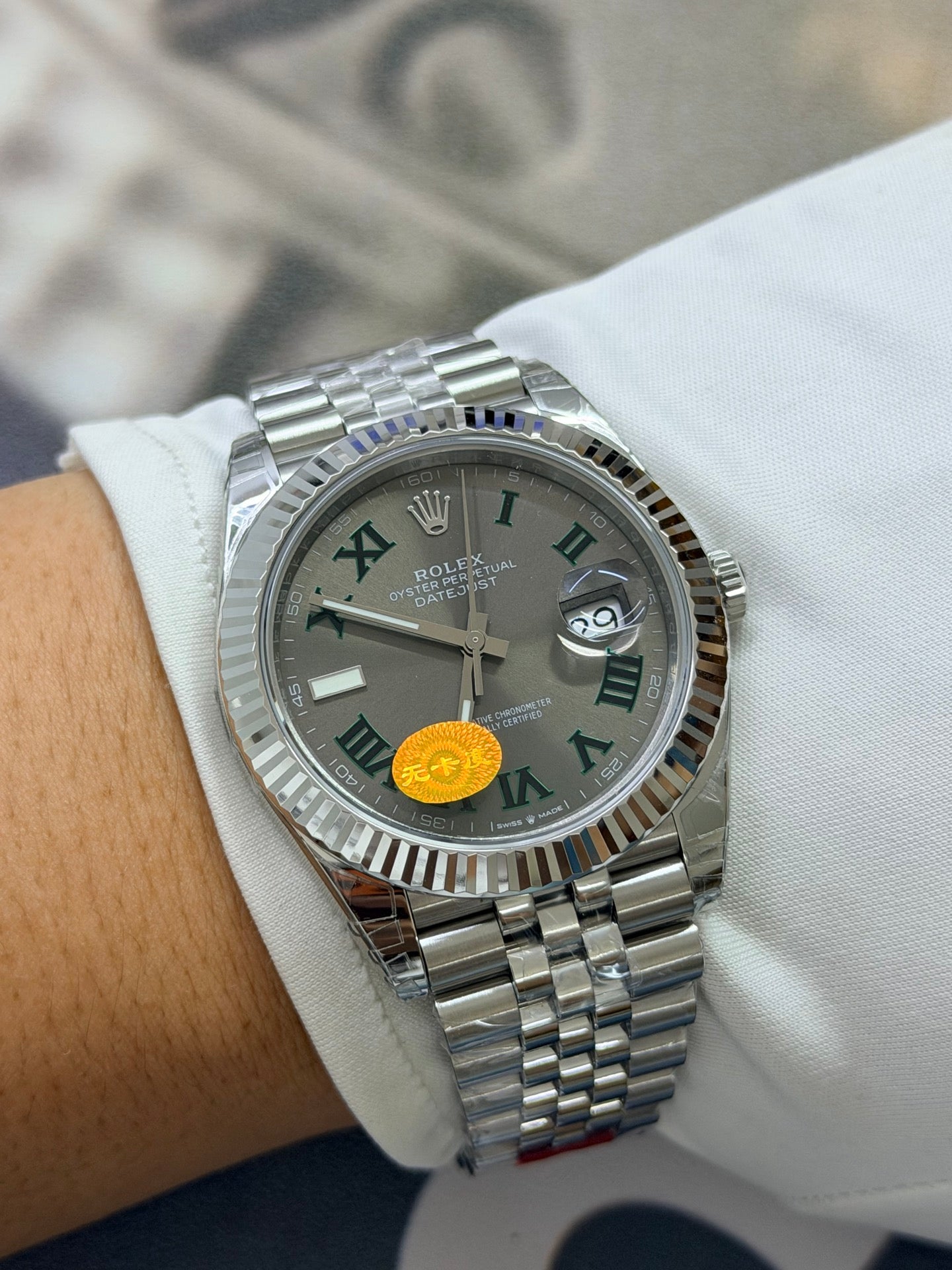 Rolex Datejust 41 Wimbledon Slate Grey Dial Luxury Watch