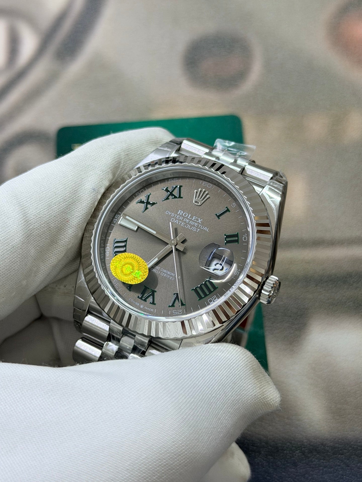 Rolex Datejust 41 Wimbledon Slate Grey Dial Luxury Watch