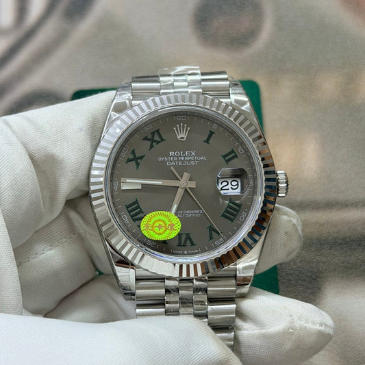 Rolex Datejust 41 Wimbledon Slate Grey Dial Luxury Watch