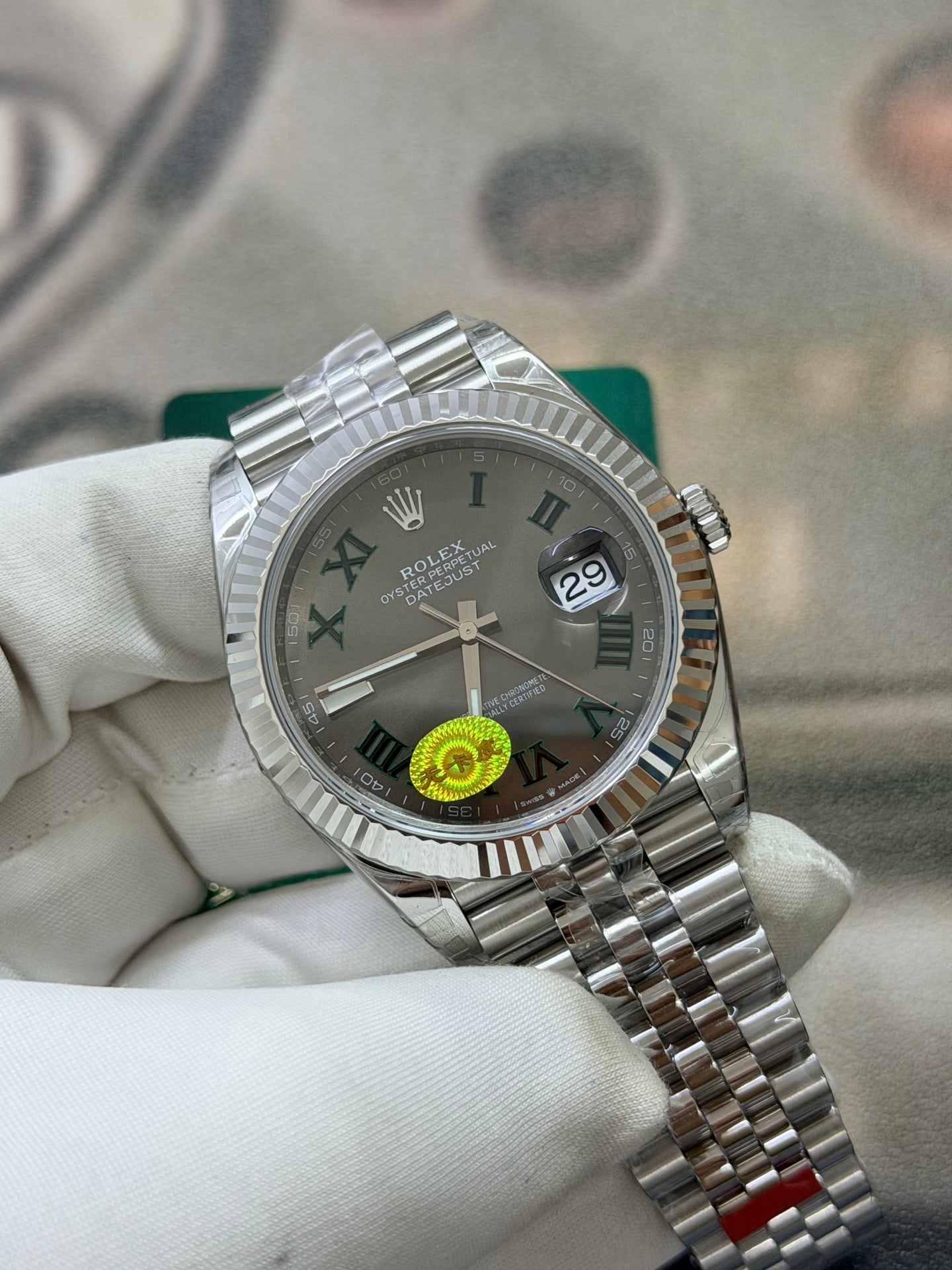 Rolex Datejust 41 Wimbledon Slate Grey Dial Luxury Watch
