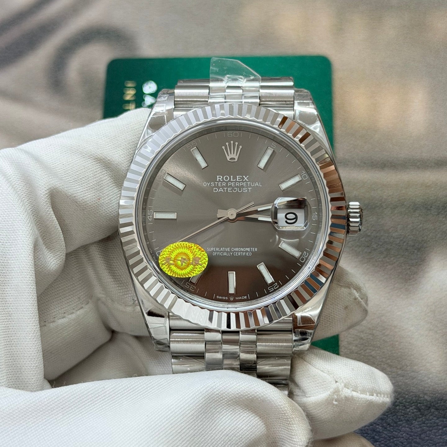 Rolex Datejust 41 Ref. 126334 Grey Dial Stainless Steel & White Gold Watch