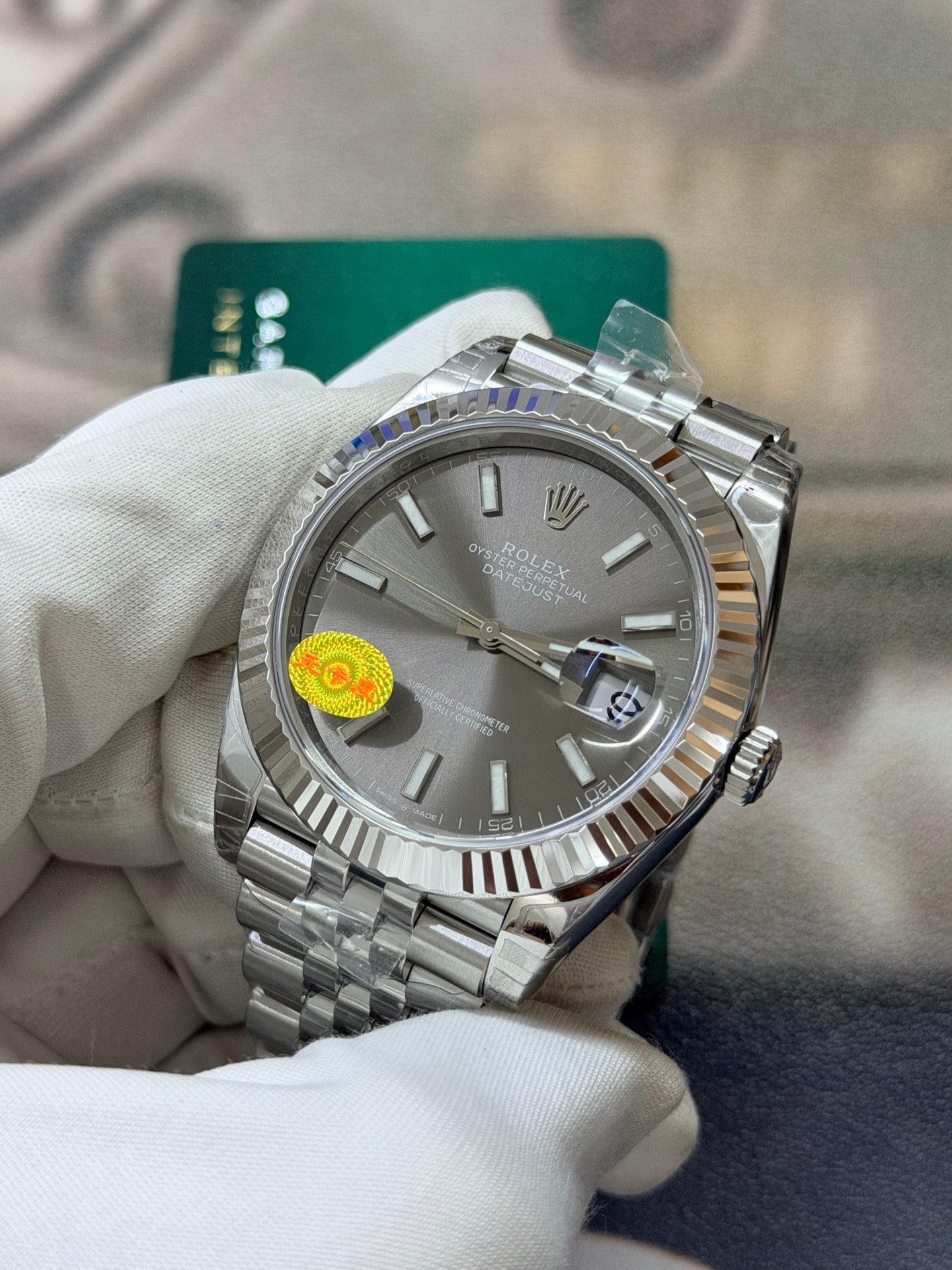 Rolex Datejust 41 Ref. 126334 Grey Dial Stainless Steel & White Gold Watch