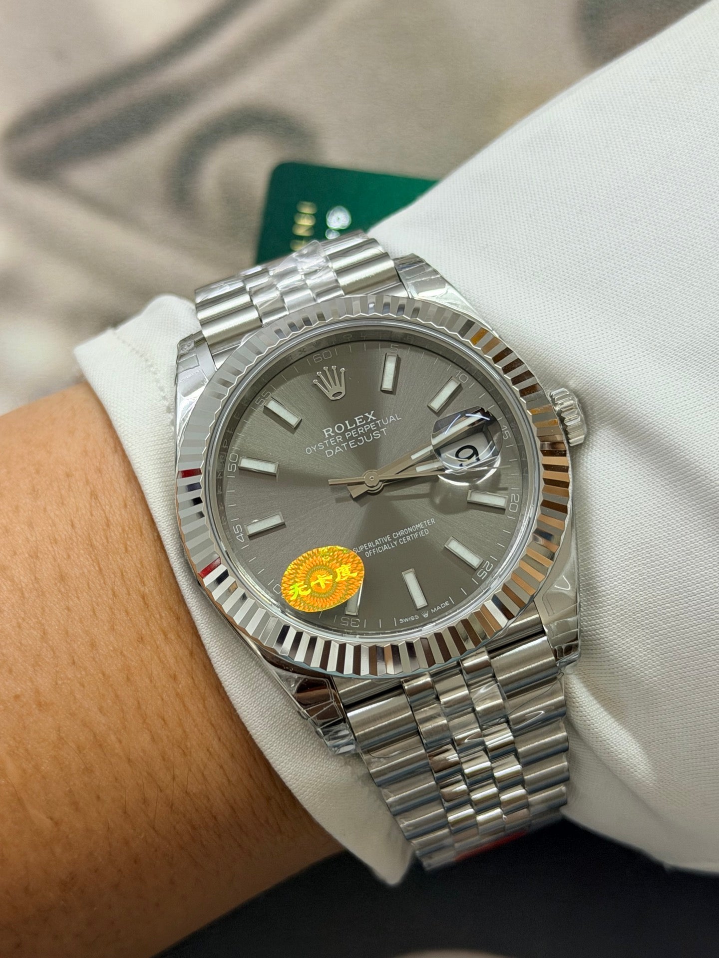 Rolex Datejust 41 Ref. 126334 Grey Dial Stainless Steel & White Gold Watch