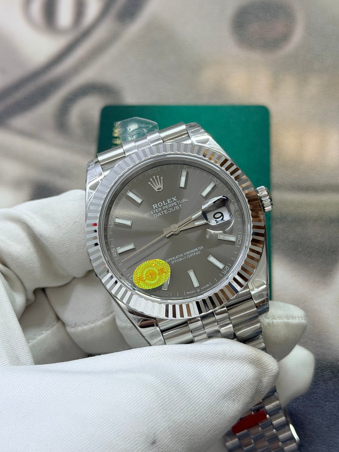 Rolex Datejust 41 Ref. 126334 Grey Dial Stainless Steel & White Gold Watch