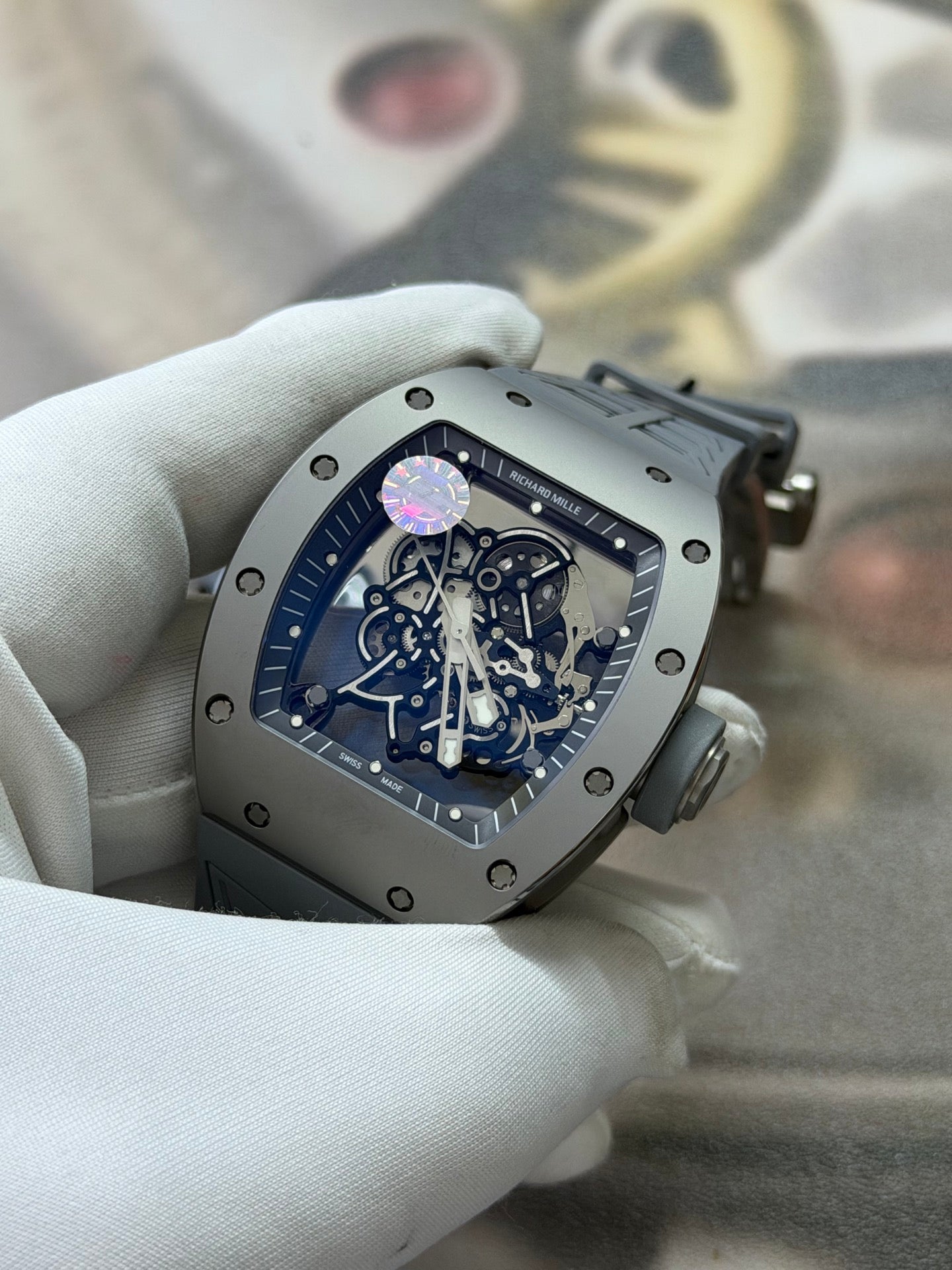 Richard Mille RM 055 Bubba Watson All Grey Skeleton Luxury Watch