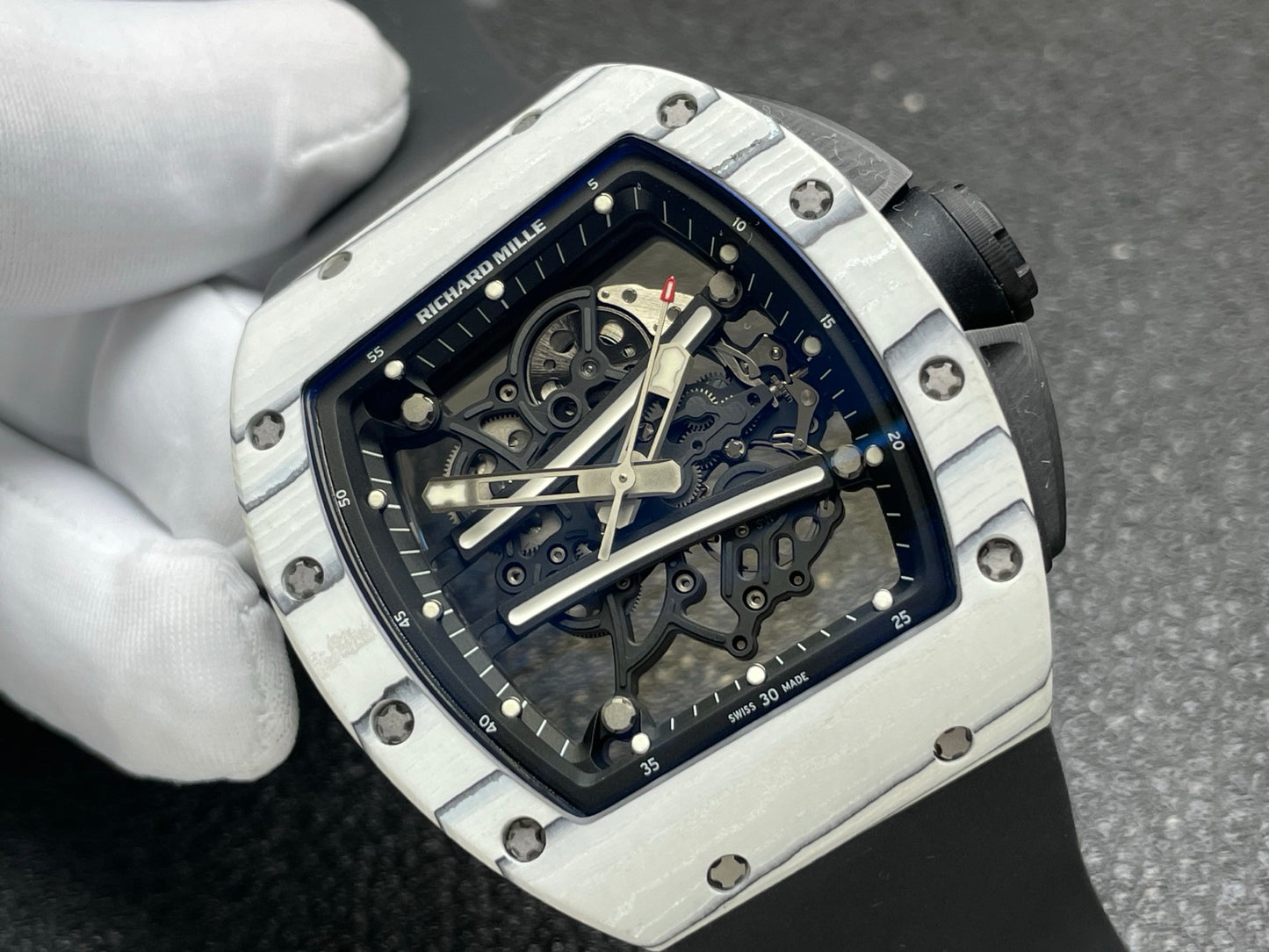 Richard Mille RM 61-01 Yohan Blake White NTPT Carbon Luxury Watch