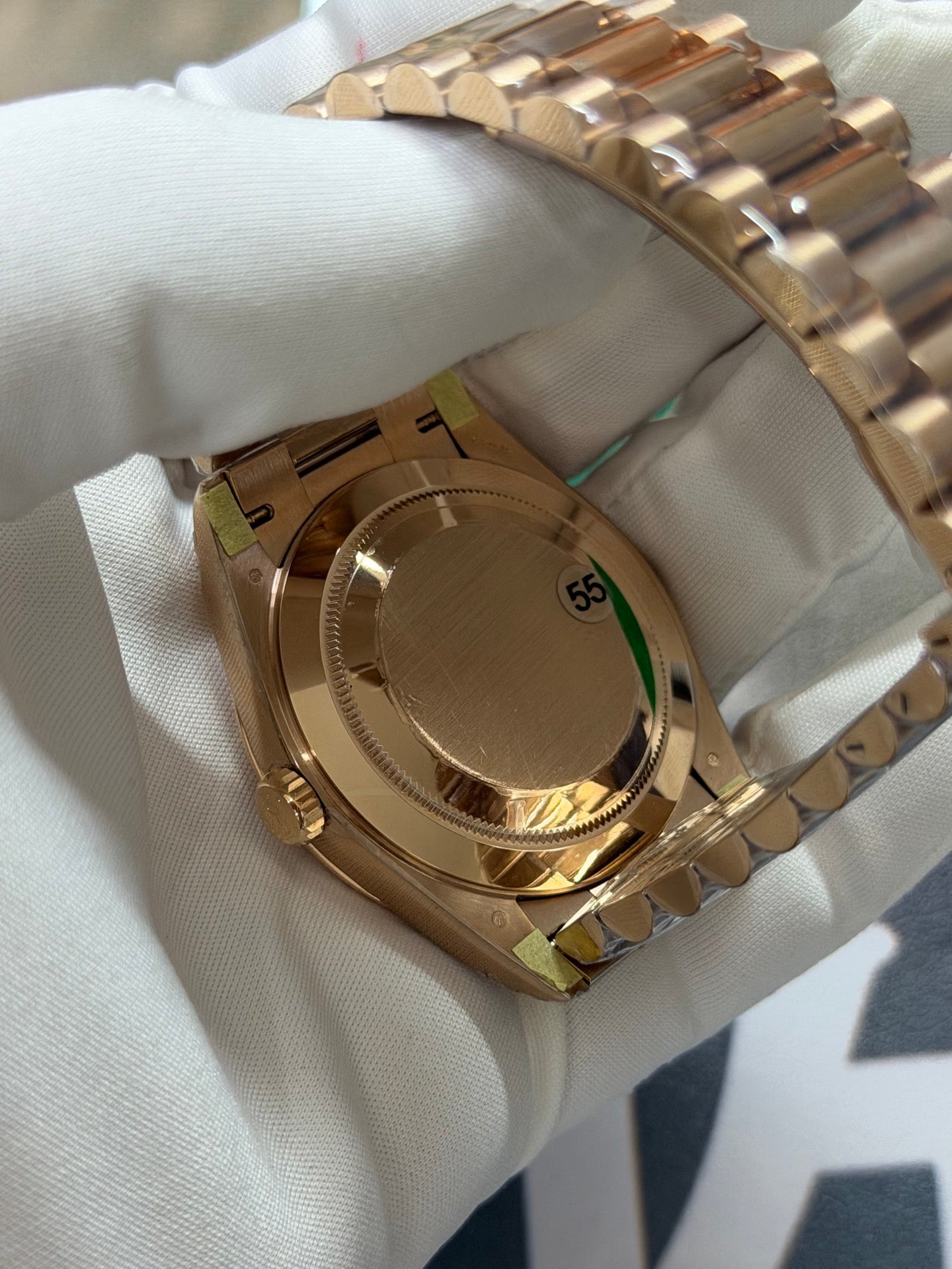 Rolex Day-Date 40 18k Everose Gold Slate Ombré Dial Luxury Watch