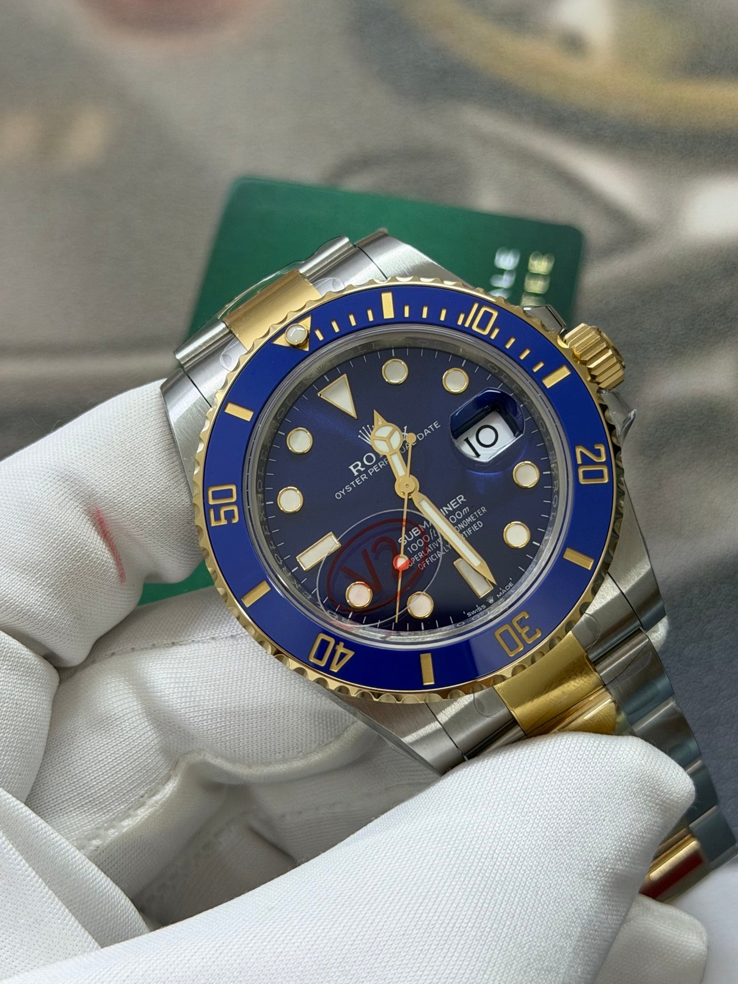 Rolex Submariner Date "Bluesy" Two-Tone Blue Dial Luxury Watch