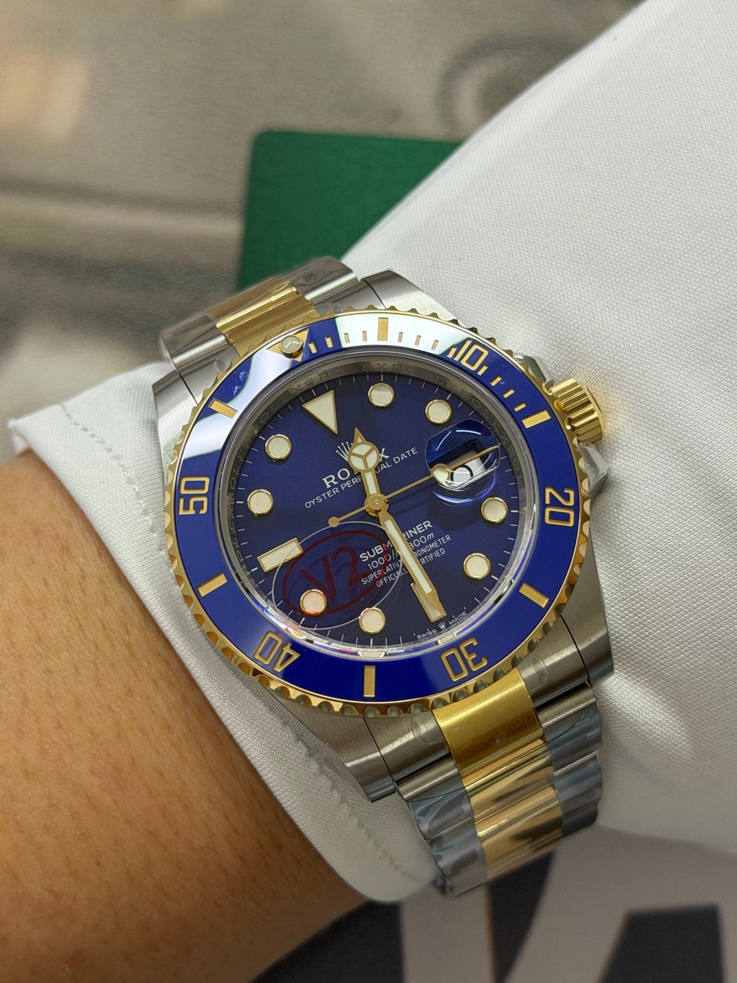 Rolex Submariner Date "Bluesy" Two-Tone Blue Dial Luxury Watch