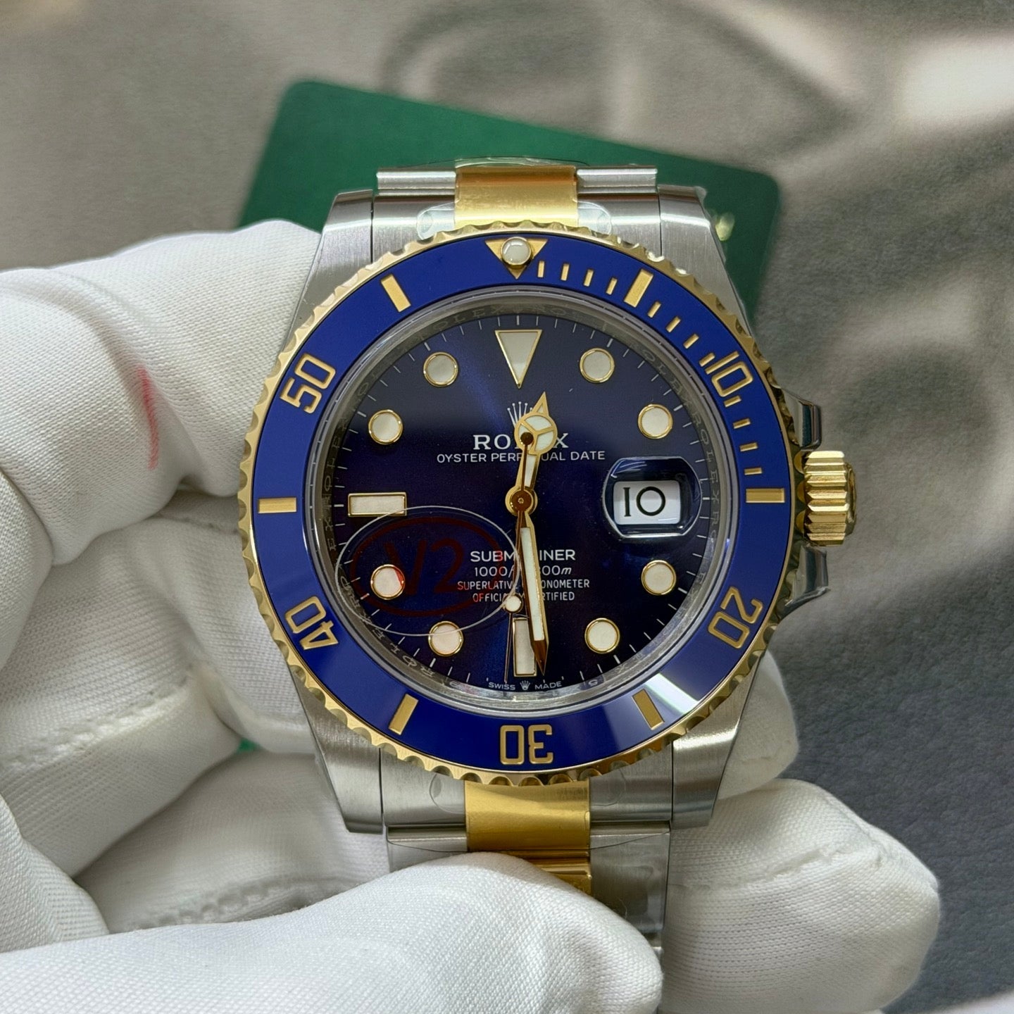 Rolex Submariner Date "Bluesy" Two-Tone Blue Dial Luxury Watch