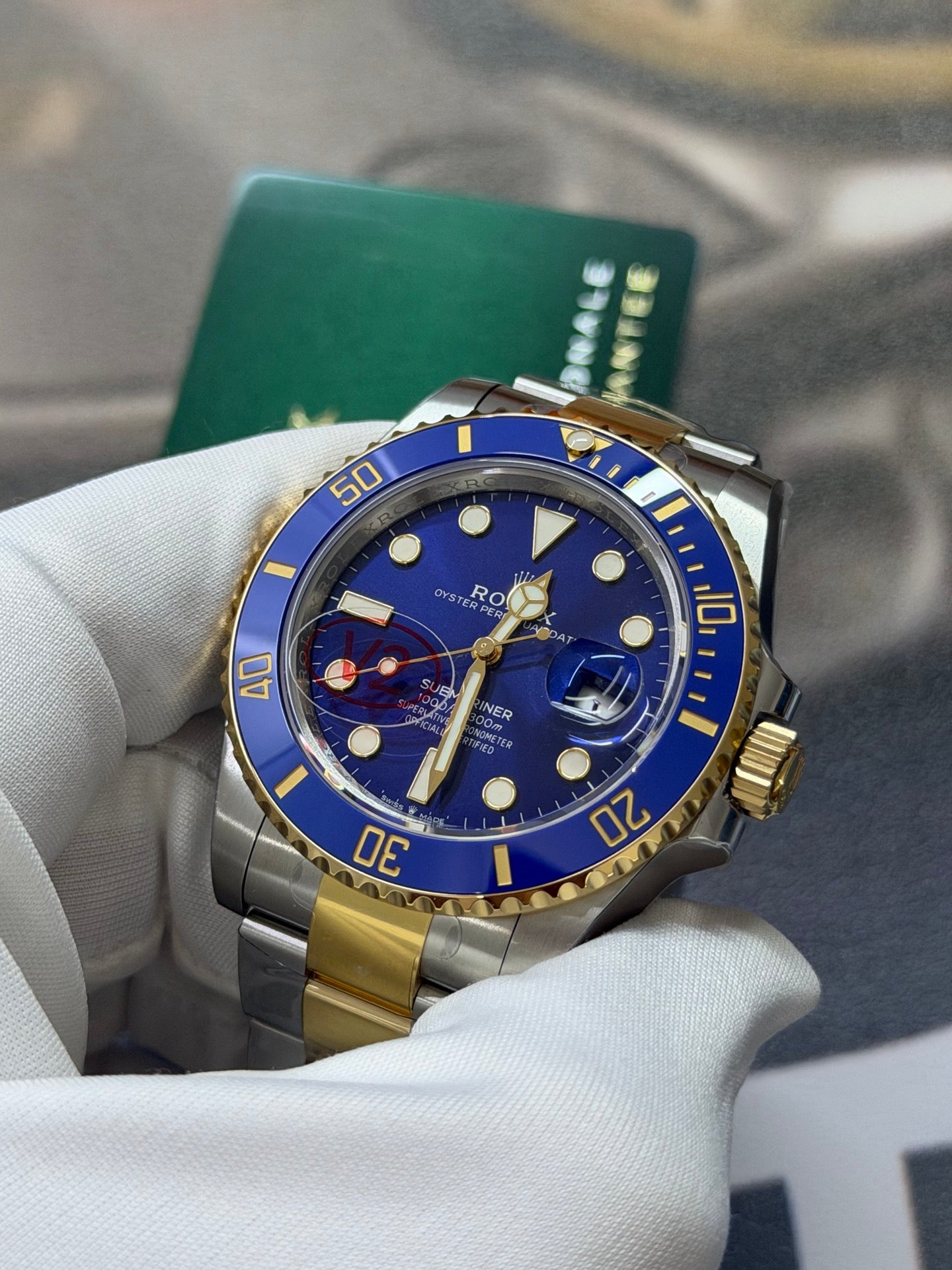 Rolex Submariner Date "Bluesy" Two-Tone Blue Dial Luxury Watch
