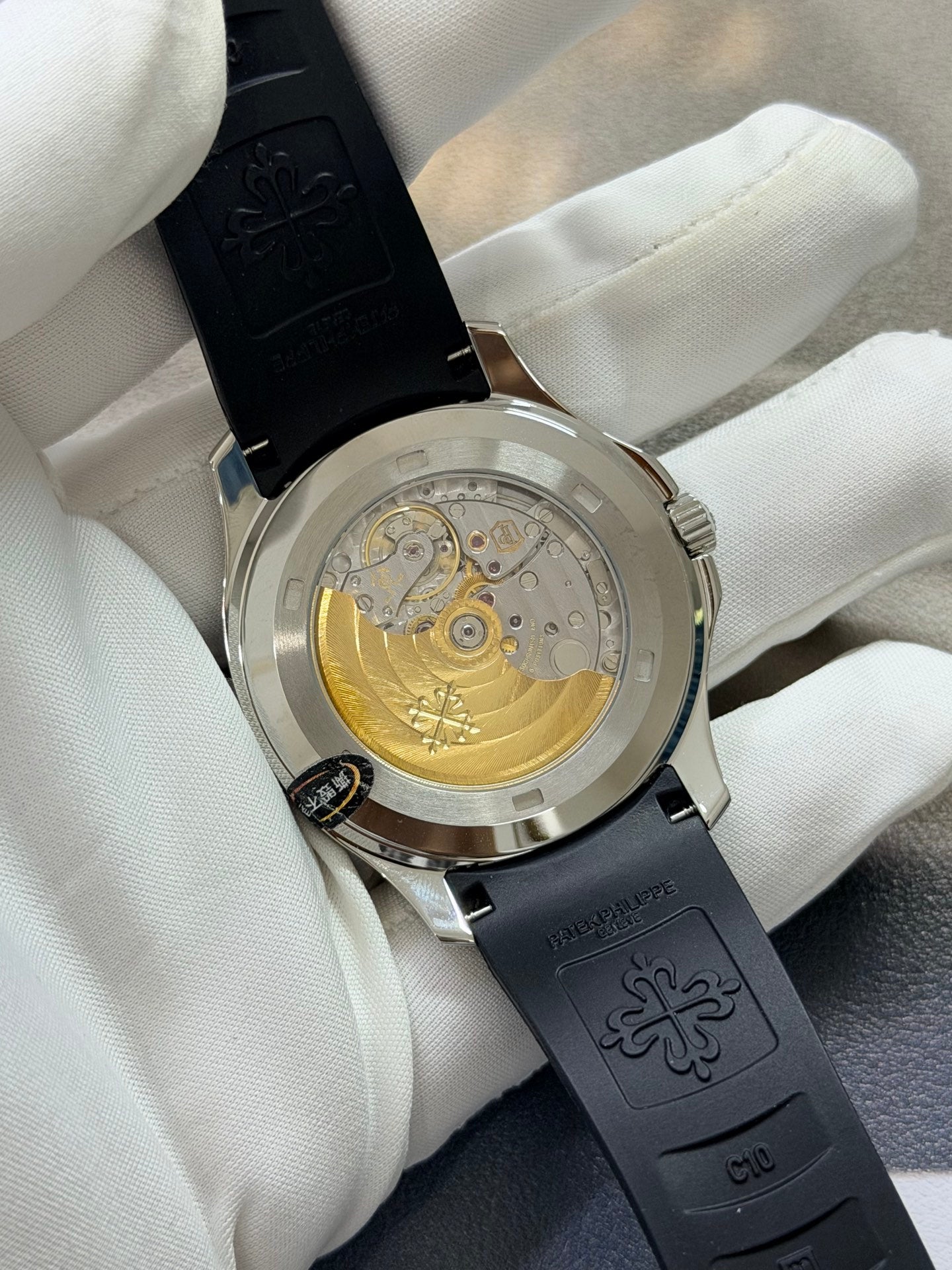 Patek Philippe Aquanaut Brown Embossed Dial with Matching Rubber Strap