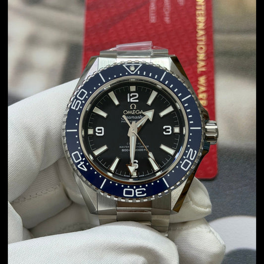 Omega Seamaster Planet Ocean 600M Black Ceramic Bezel Luxury Watch