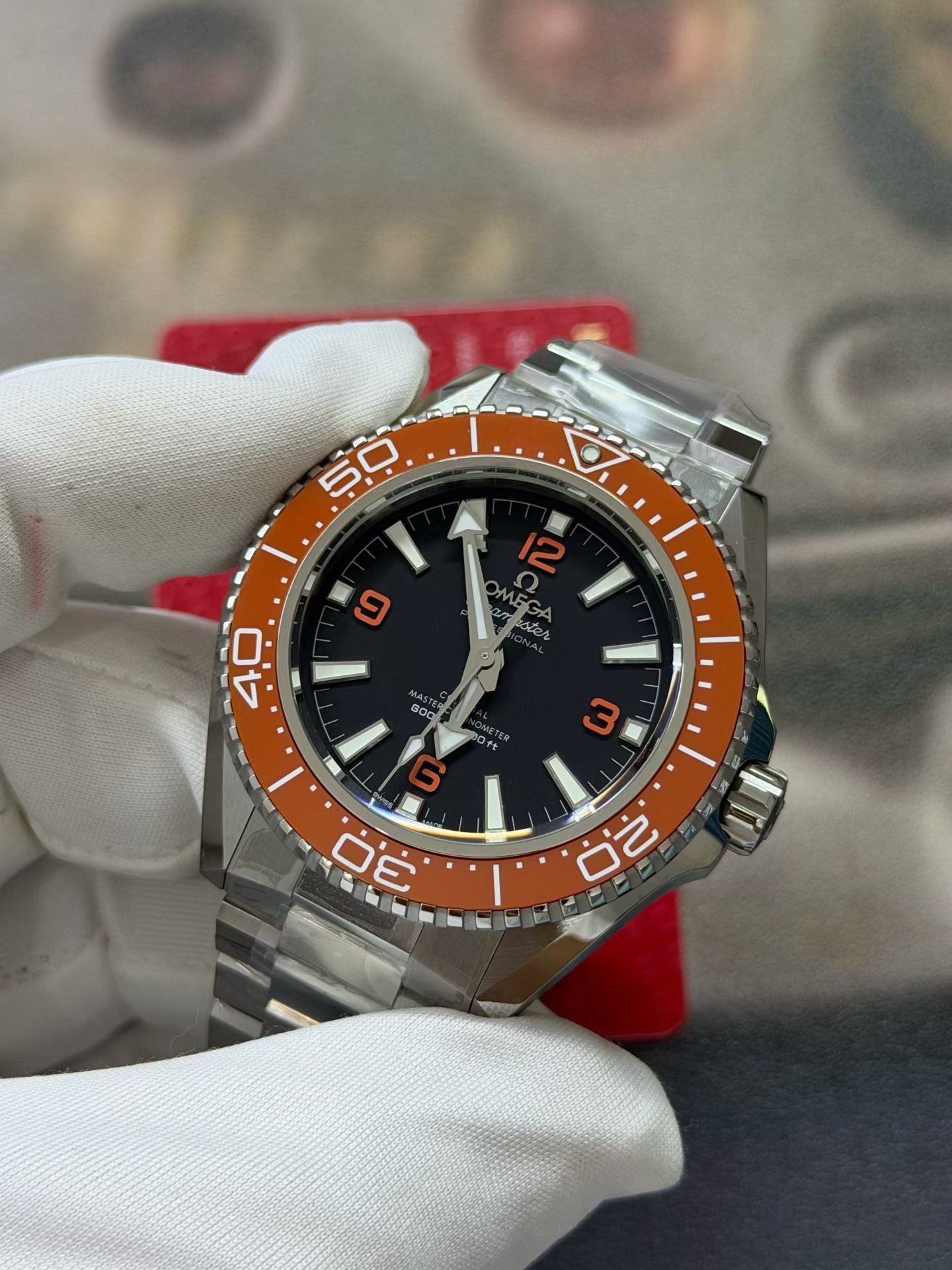 Omega Seamaster Planet Ocean 600M with Orange Ceramic Bezel