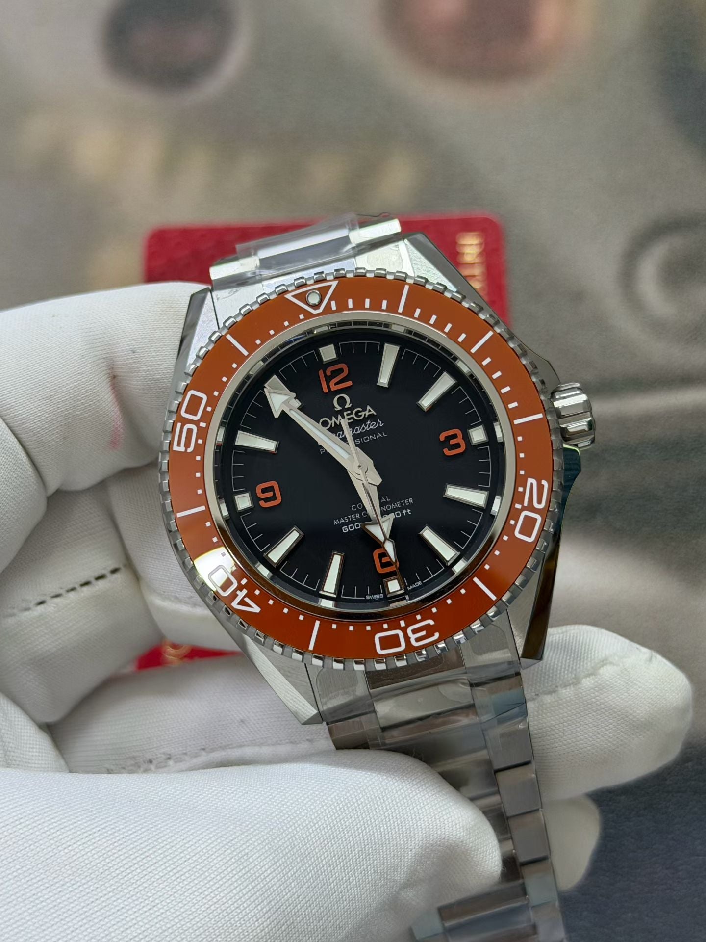 Omega Seamaster Planet Ocean 600M with Orange Ceramic Bezel