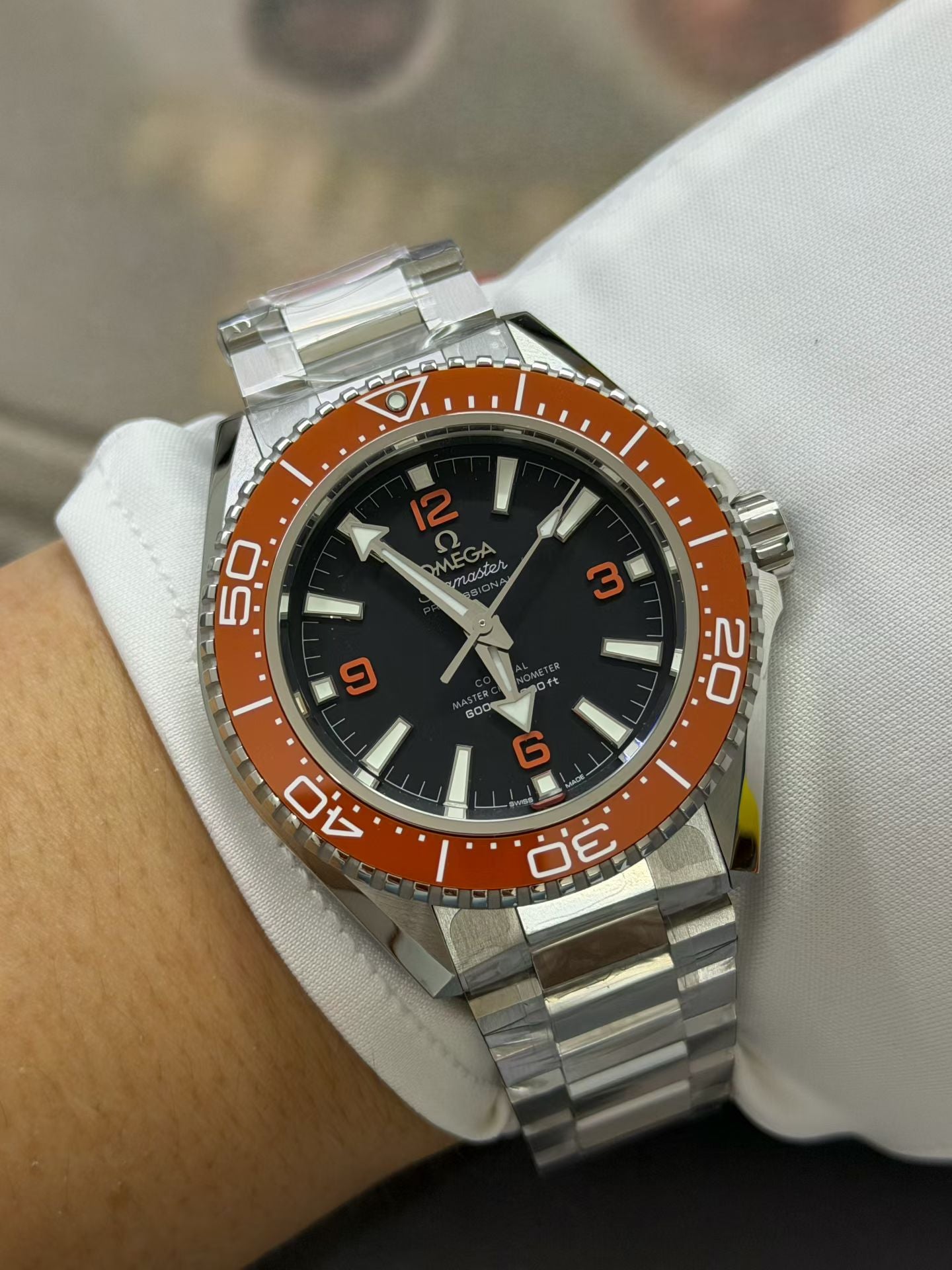 Omega Seamaster Planet Ocean 600M with Orange Ceramic Bezel