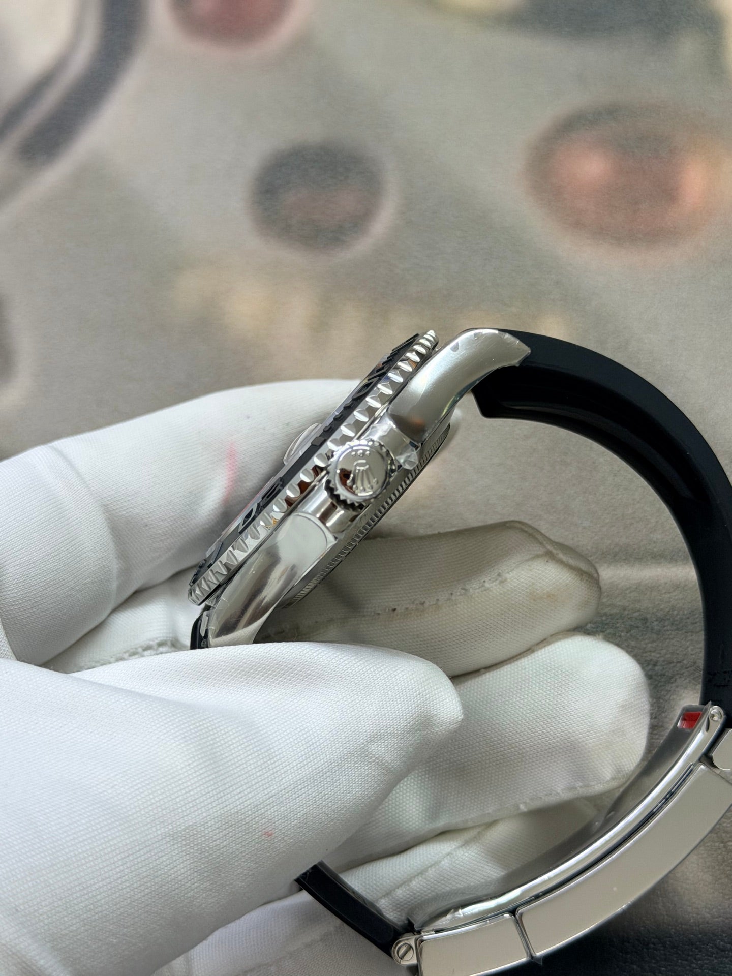 Rolex Yacht-Master 42 18 ct White Gold with Black Dial & Oysterflex Strap