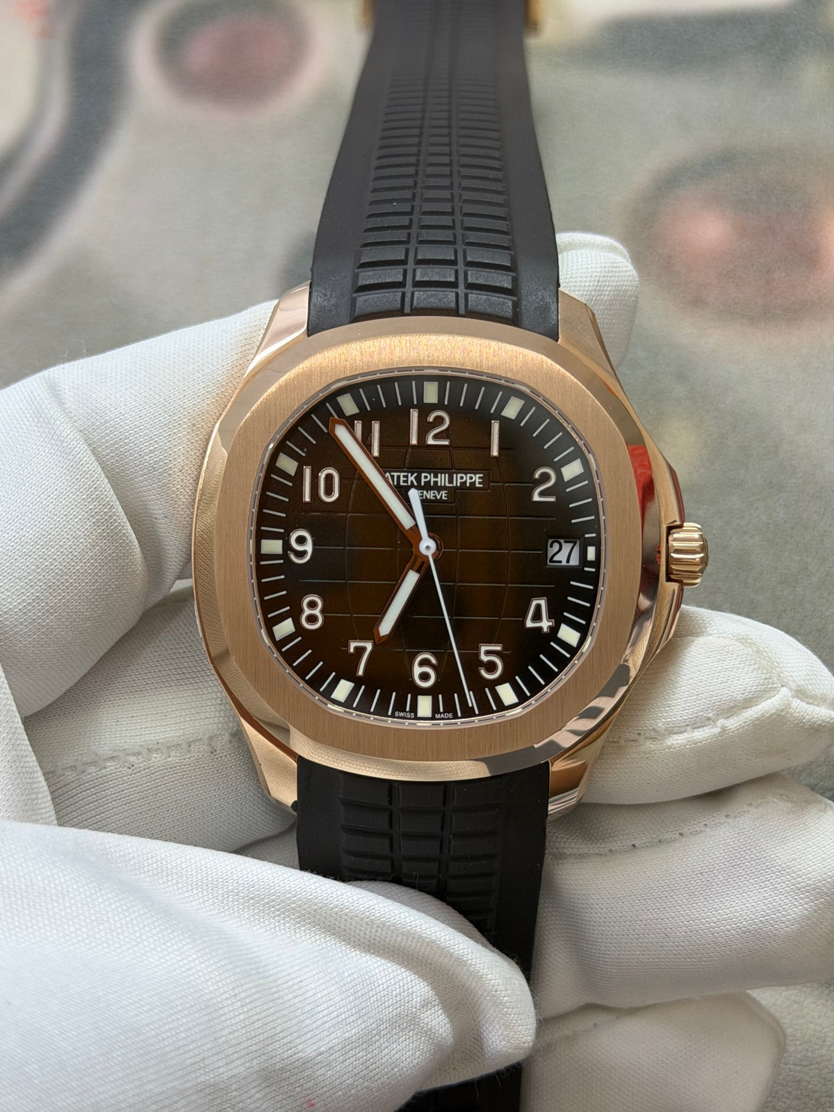 Patek Philippe Aquanaut 5167R-001 Rose Gold Watch with Chocolate Brown Dial
