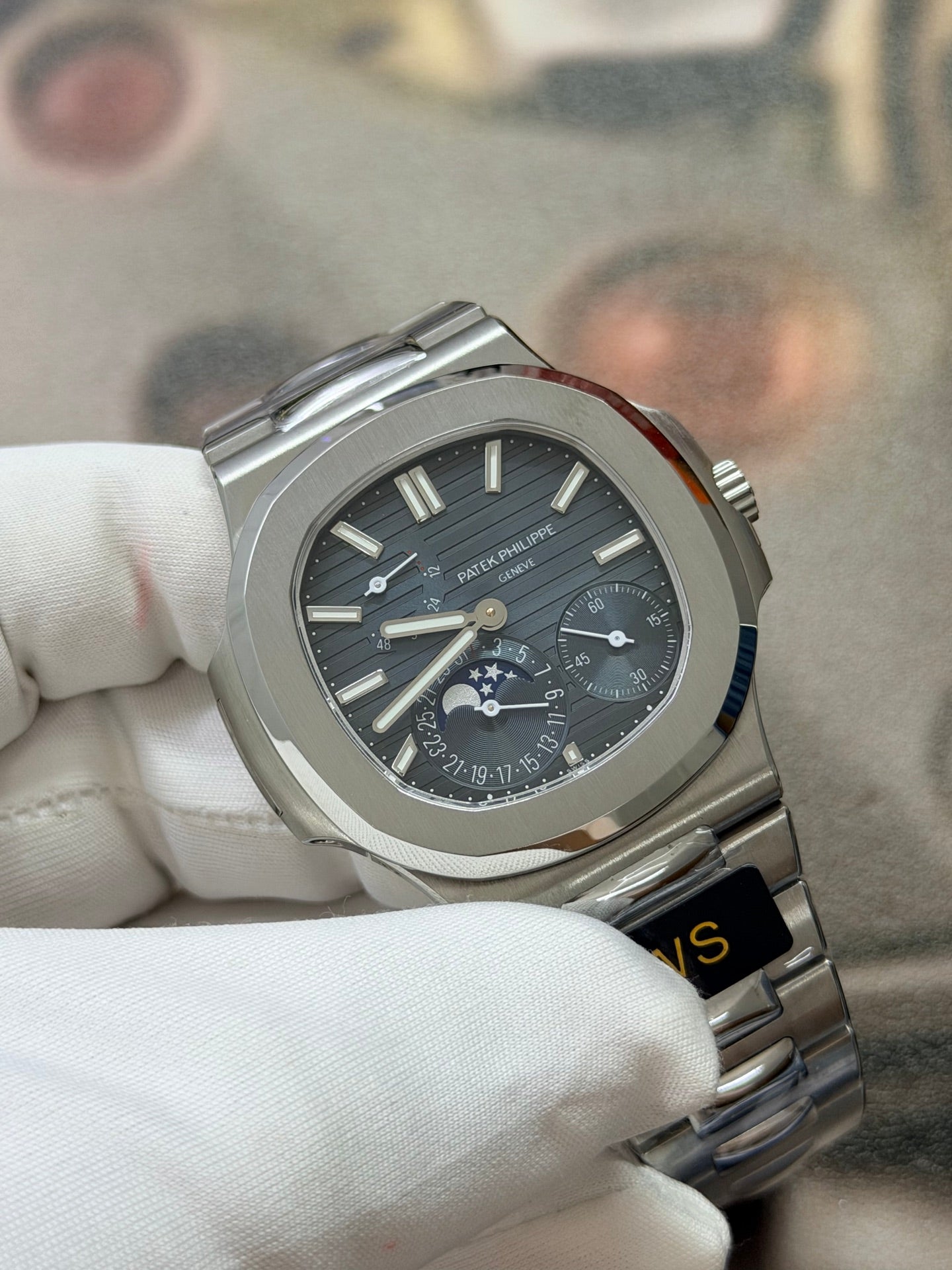 Patek Philippe Nautilus Moon Phase 5712/1A Blue Dial Stainless Steel Watch
