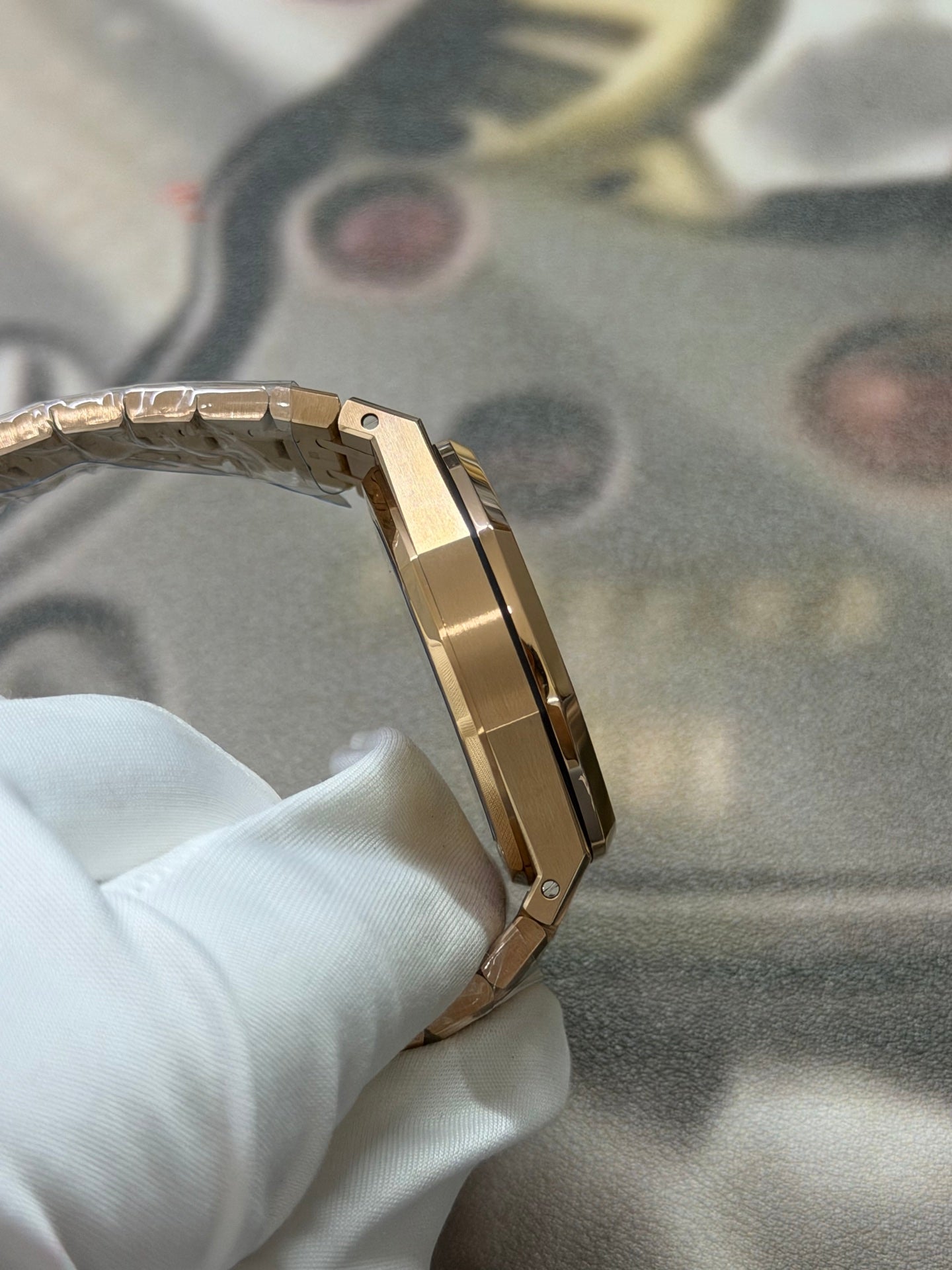Audemars Piguet Royal Oak 18K Rose Gold Watch with Matching Bracelet