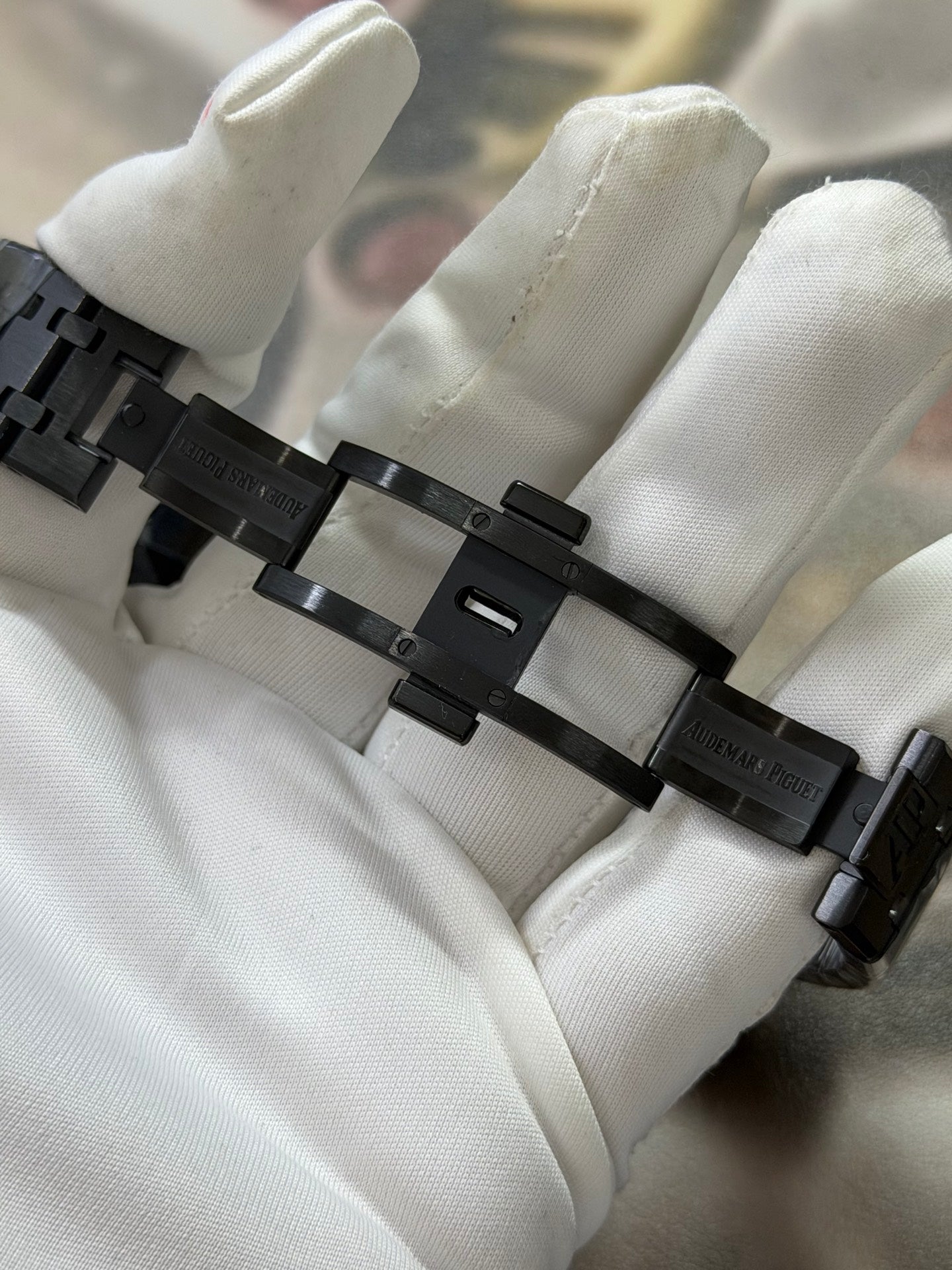 Audemars Piguet Royal Oak Black Ceramic Watch with Mother-of-Pearl Dial