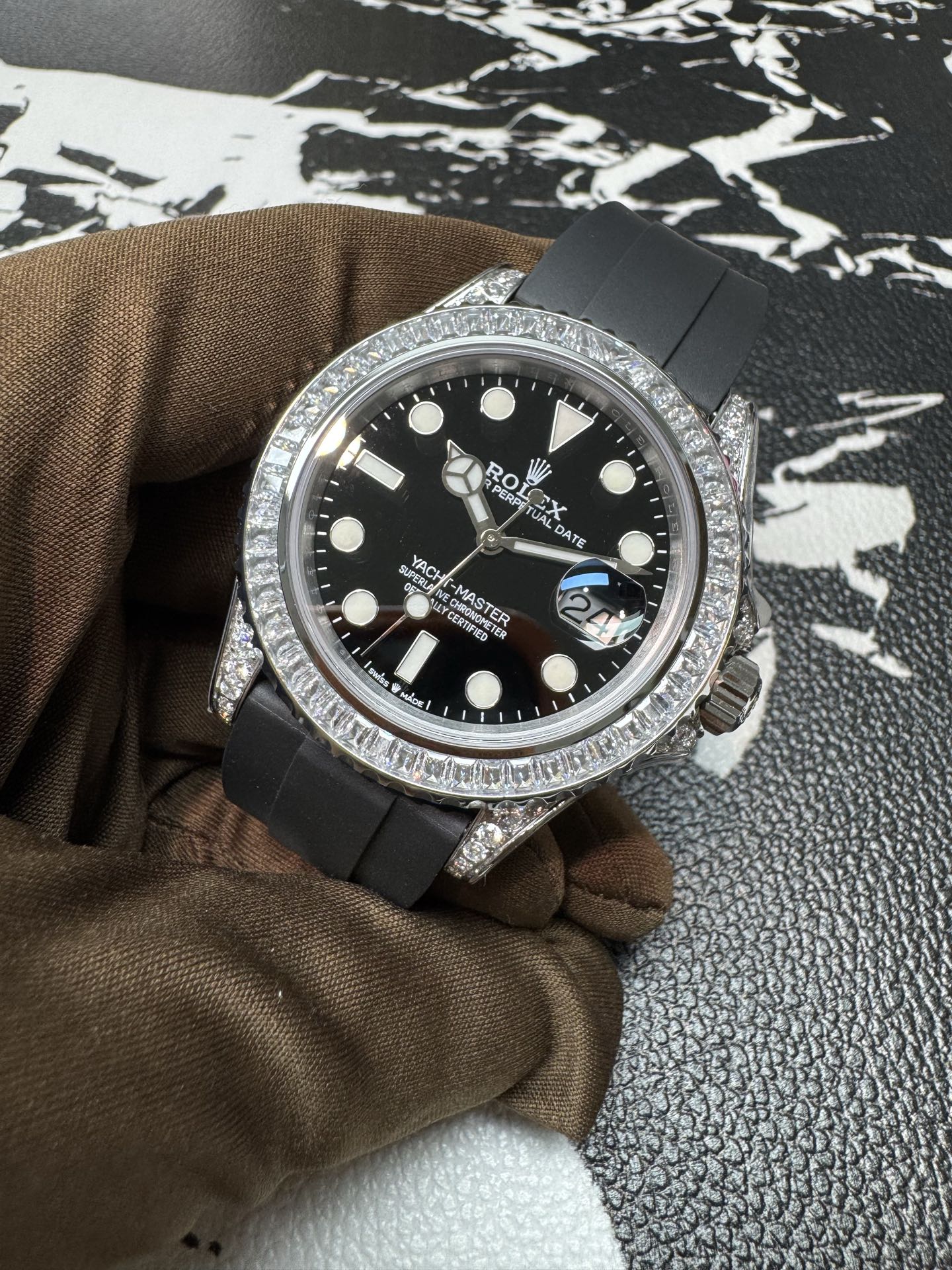 Rolex Yacht-Master 42 Ref. 226679TBR 18K White Gold with Factory Diamond Bezel