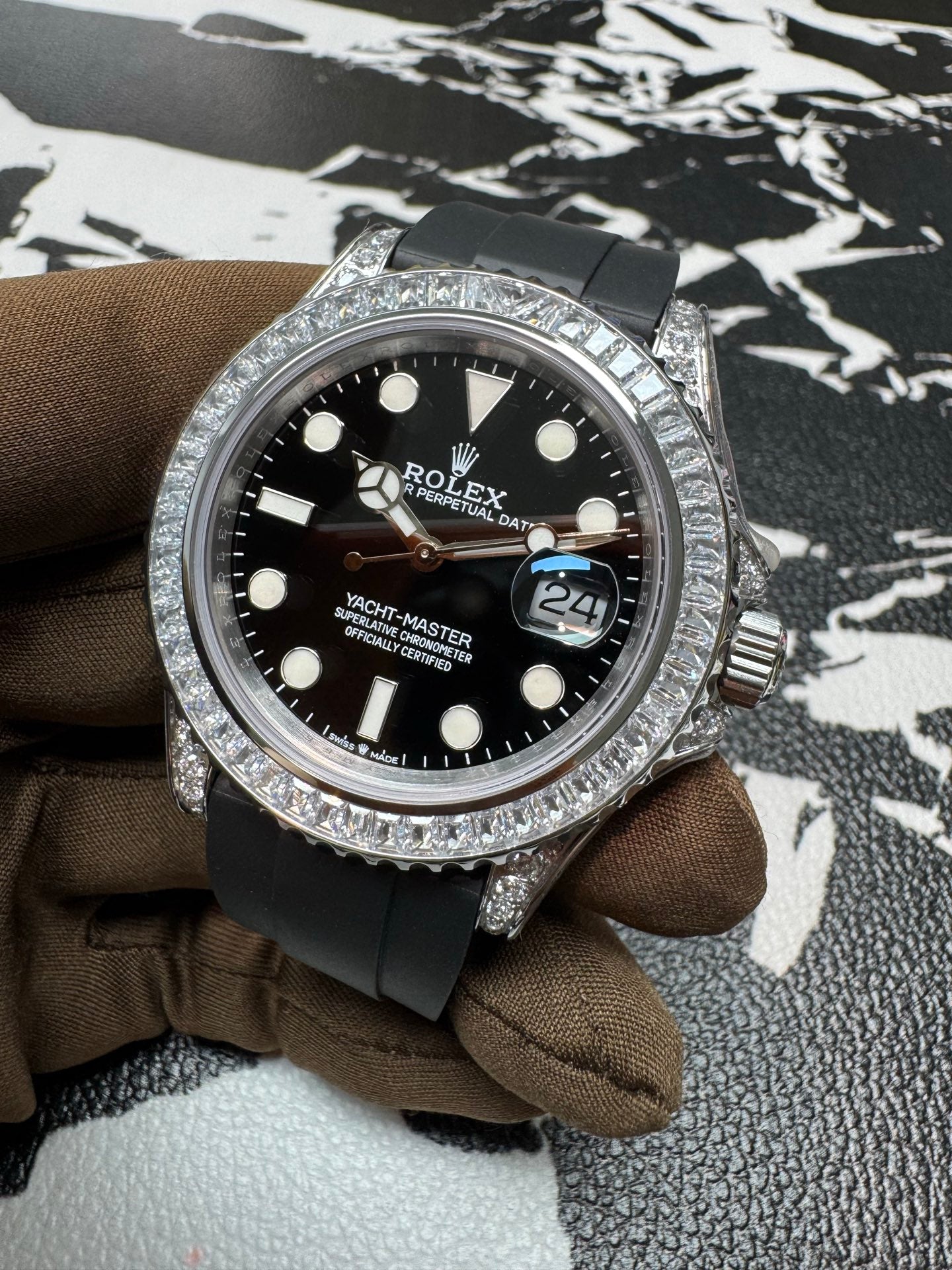 Rolex Yacht-Master 42 Ref. 226679TBR 18K White Gold with Factory Diamond Bezel