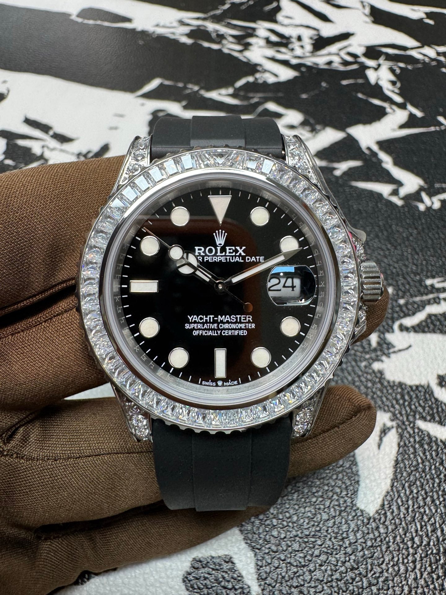 Rolex Yacht-Master 42 Ref. 226679TBR 18K White Gold with Factory Diamond Bezel